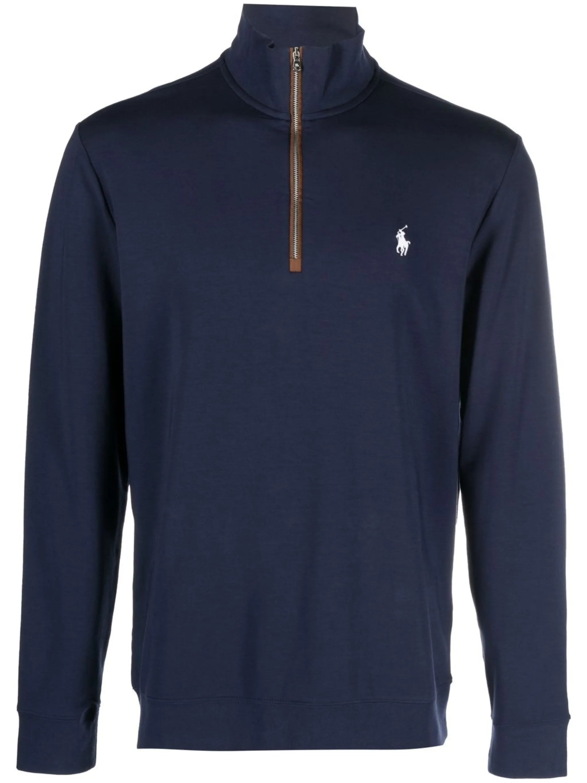 embroidered-logo long-sleeve sweatshirt