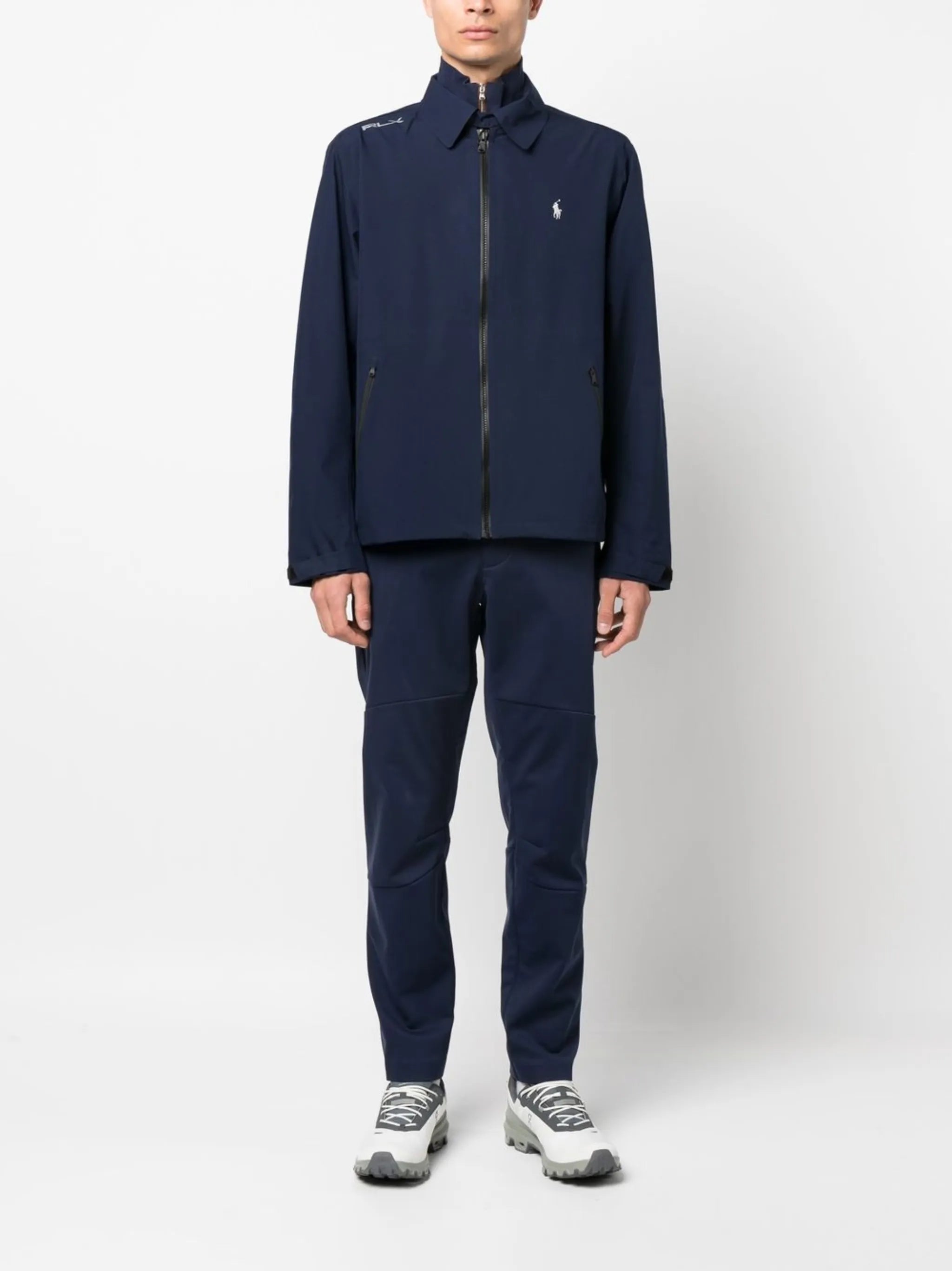 zip-up windbreaker jacket