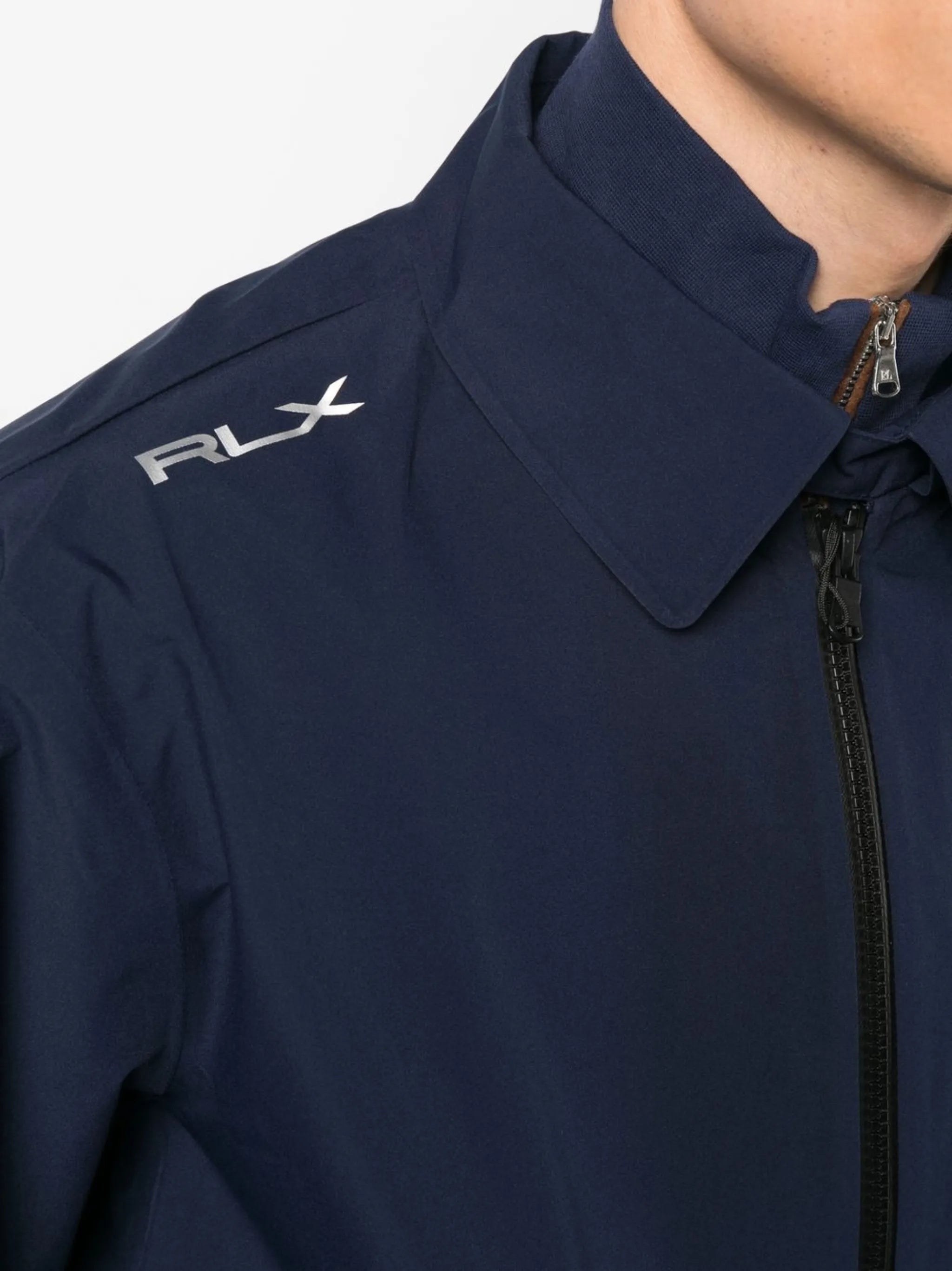 zip-up windbreaker jacket