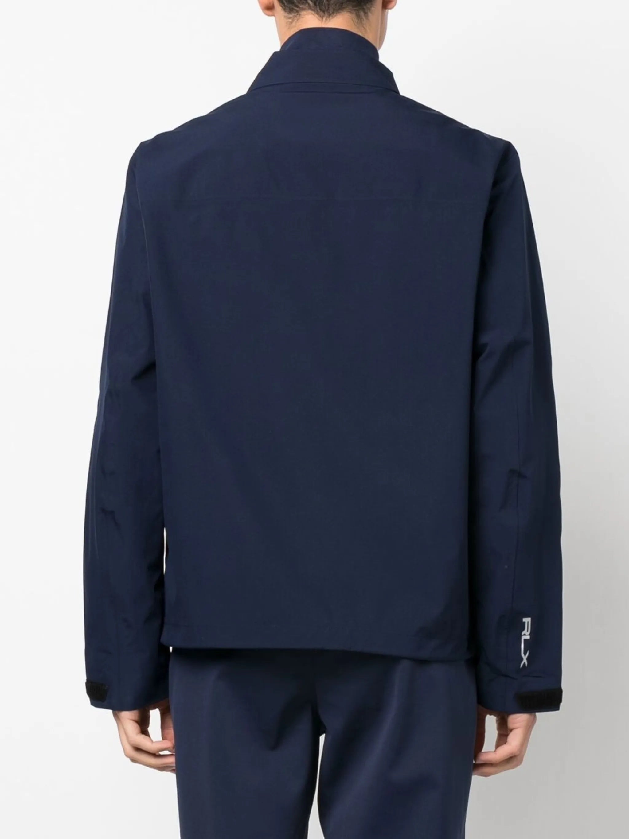 zip-up windbreaker jacket