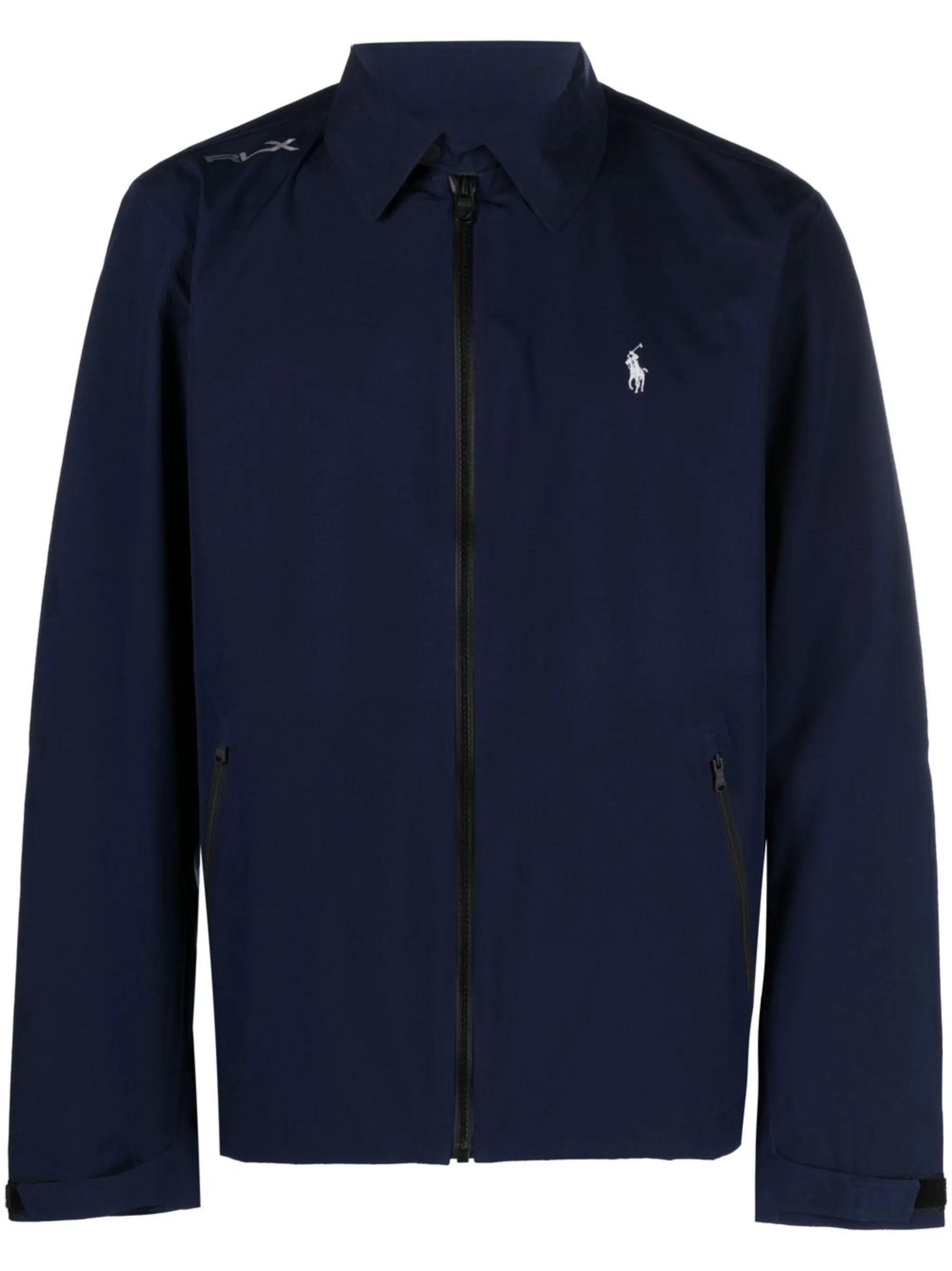 zip-up windbreaker jacket