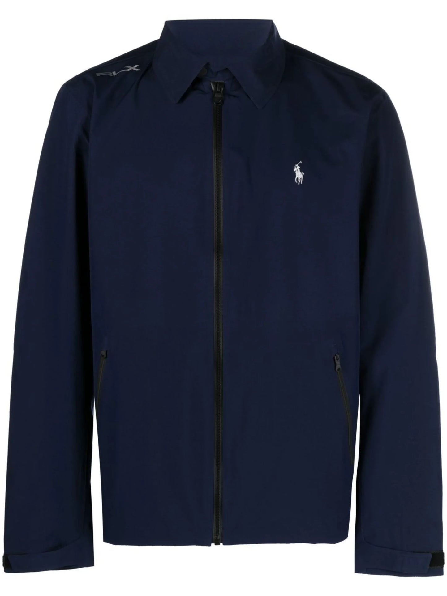 zip-up windbreaker jacket