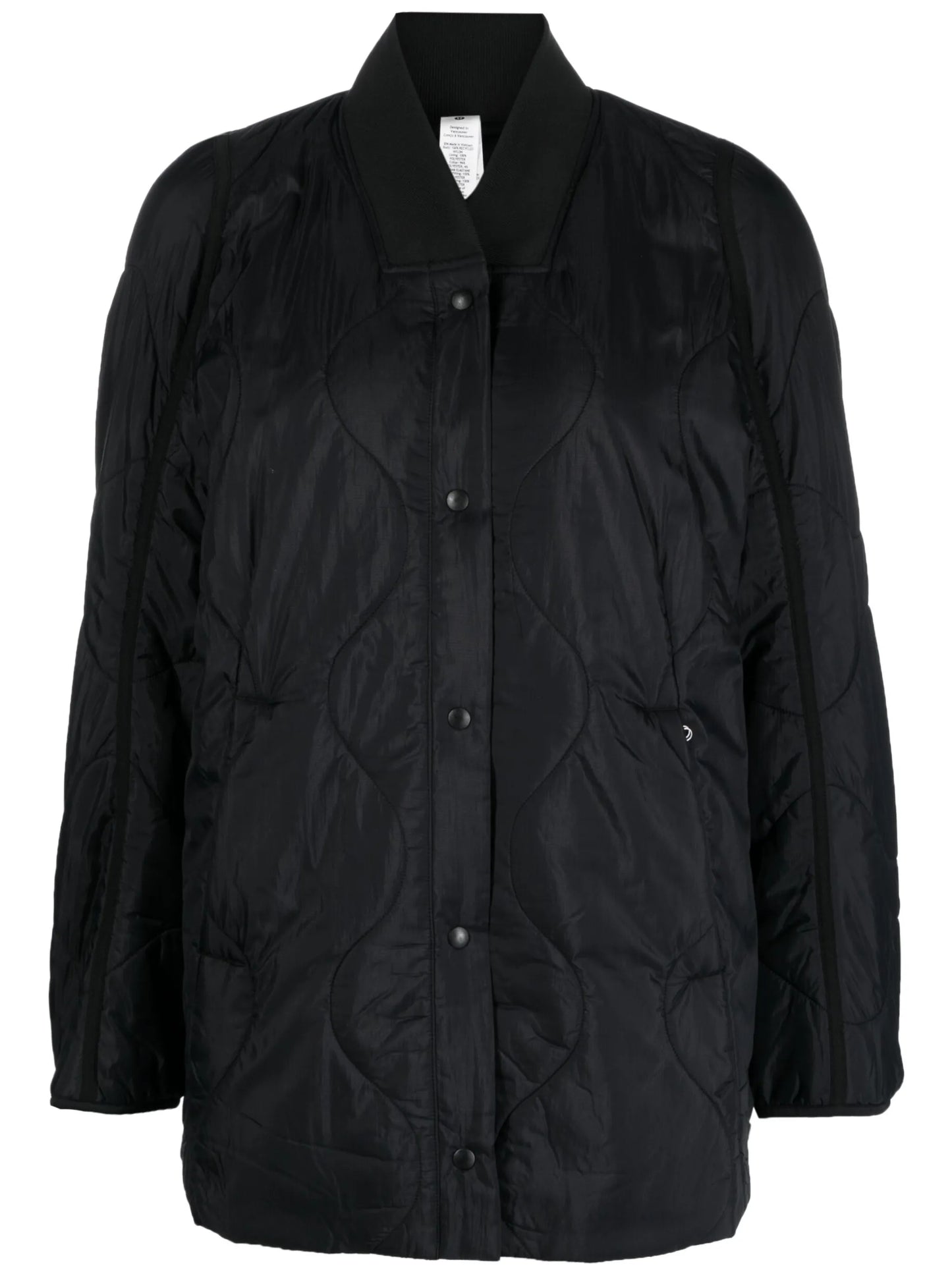 quilted long-sleeve jacket