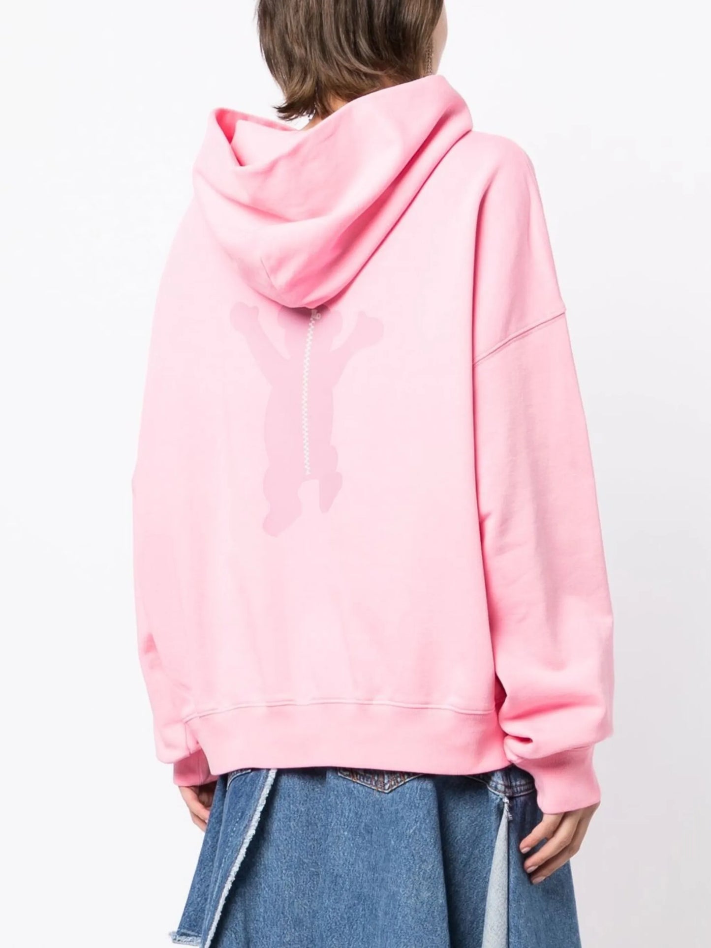 logo print cotton hoodie