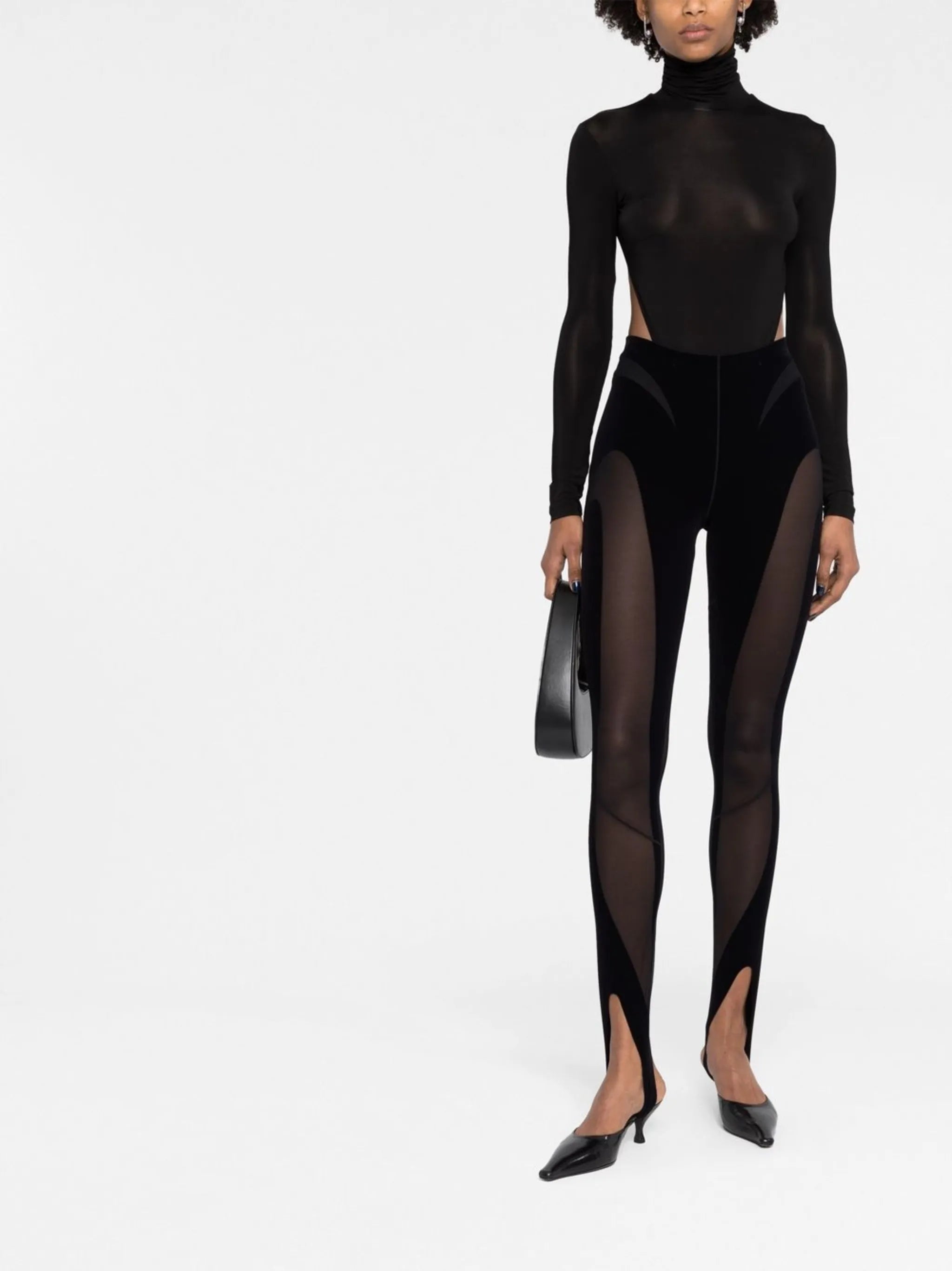 x Wolford sheer-panel leggings
