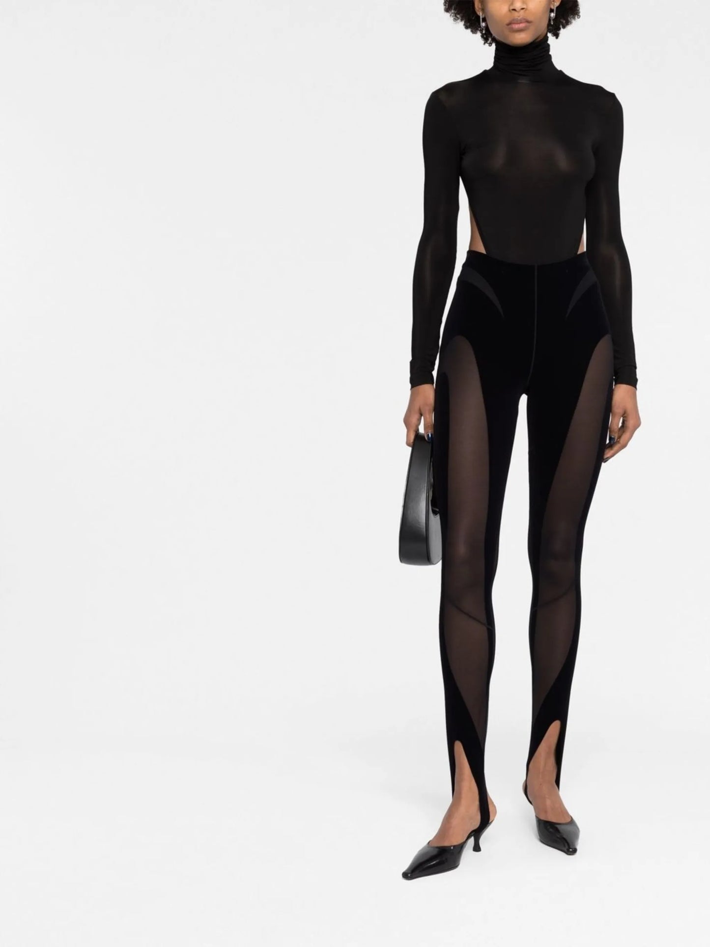 x Wolford sheer-panel leggings