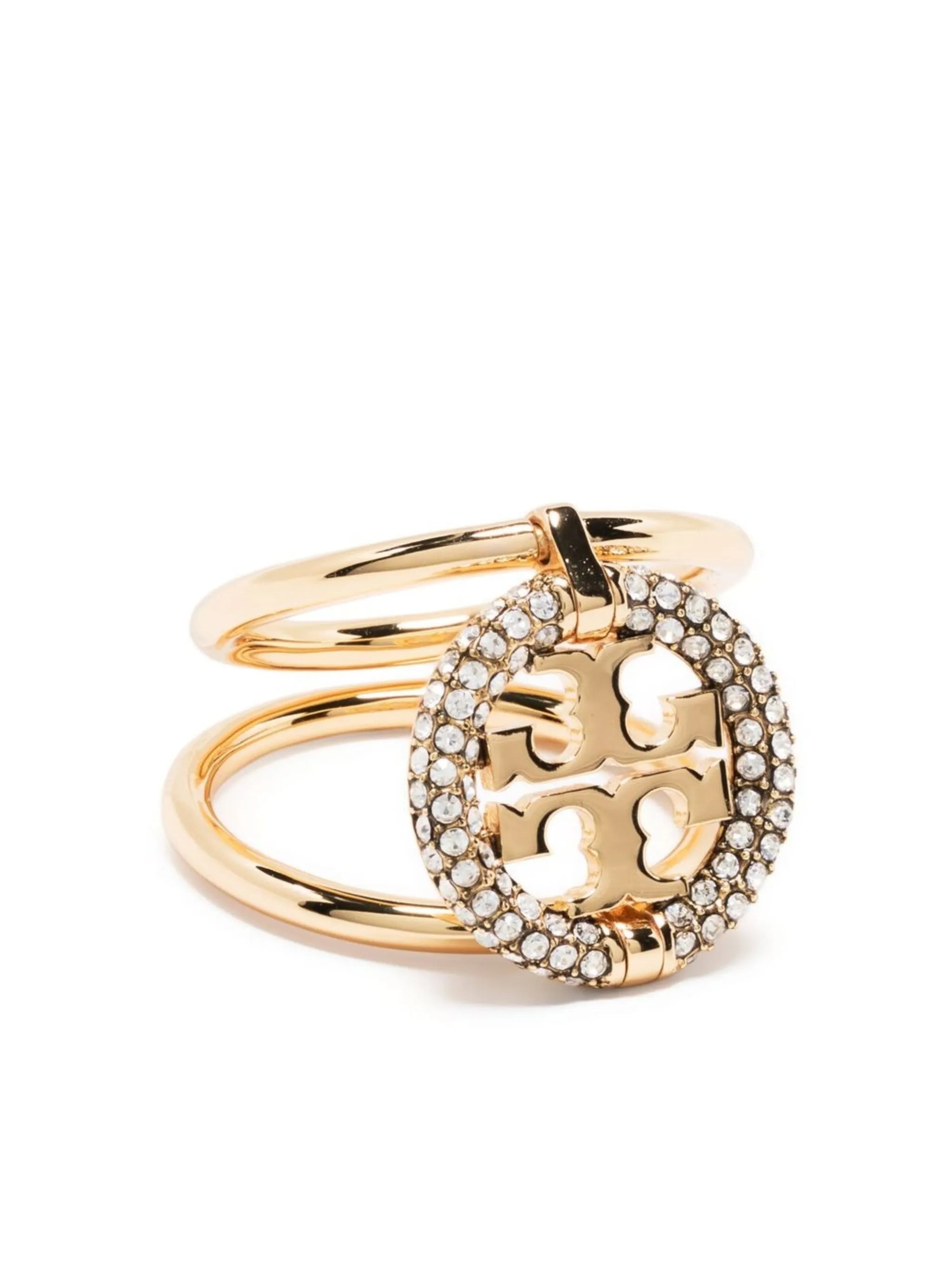 Miller Double T pavé ring