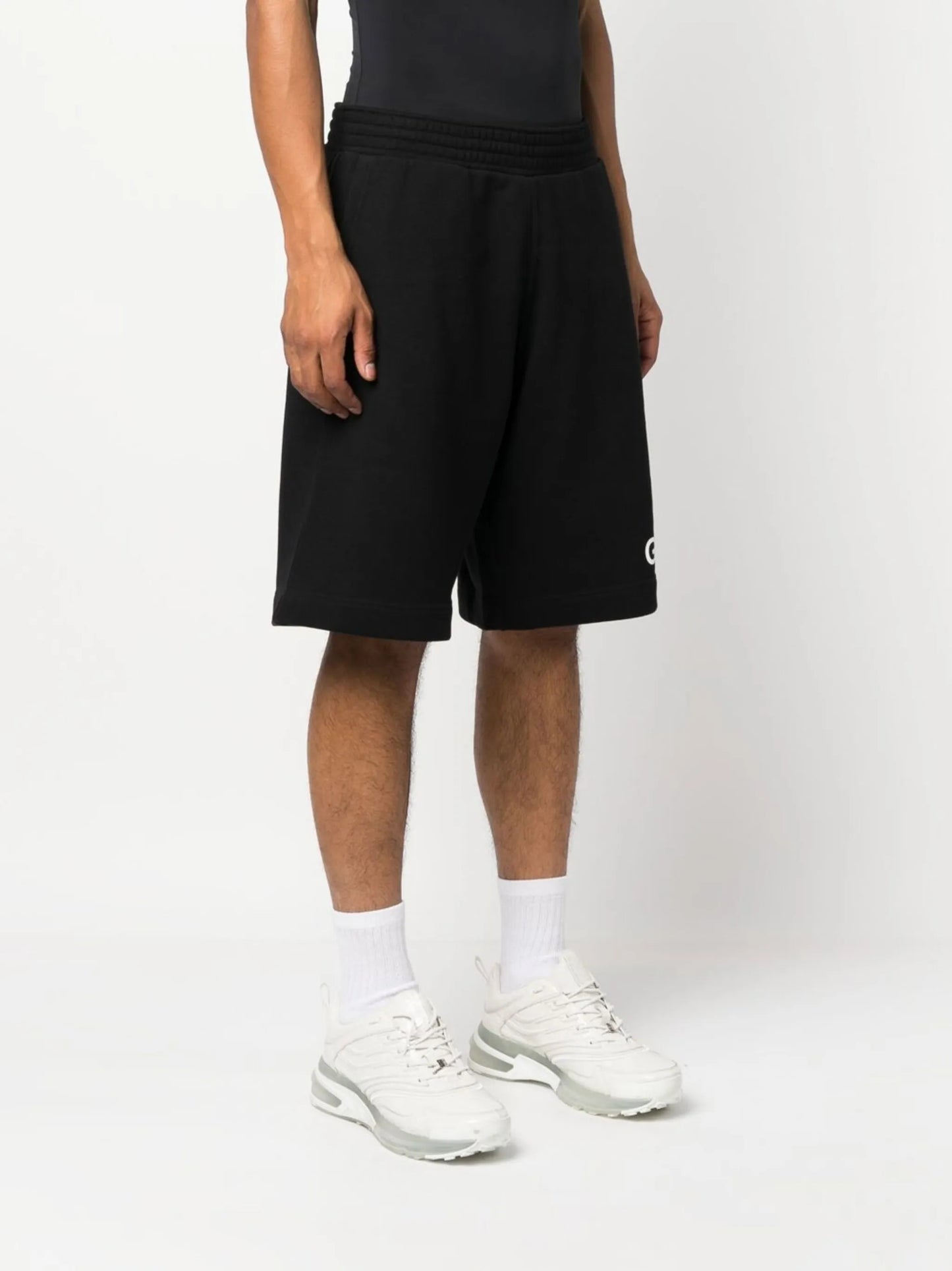 logo-print track shorts