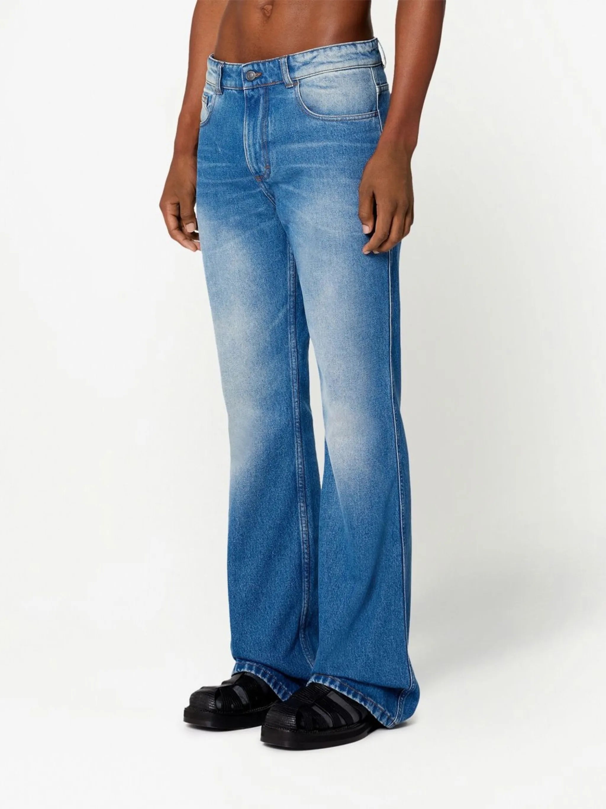 flared-leg jeans