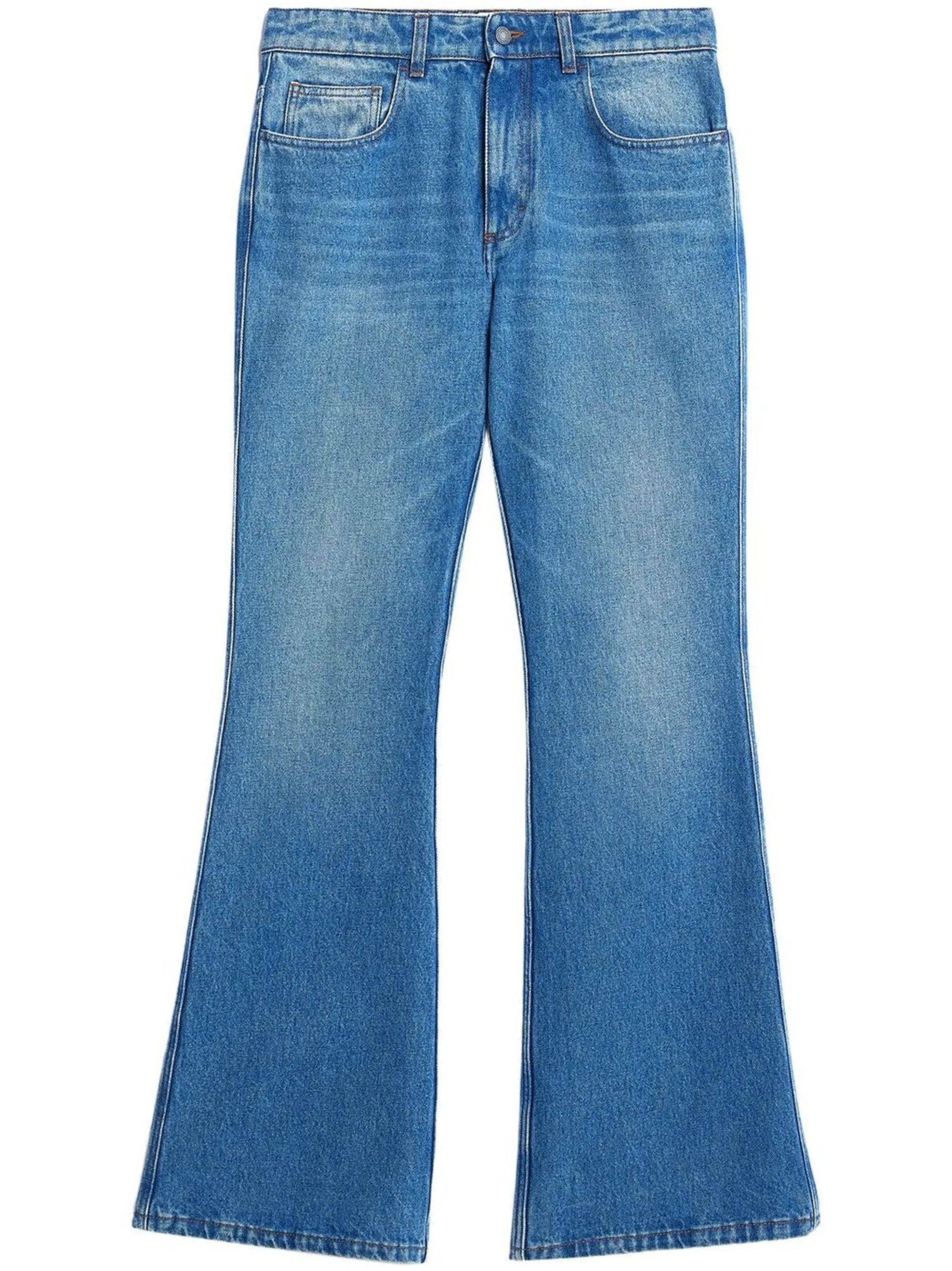 flared-leg jeans