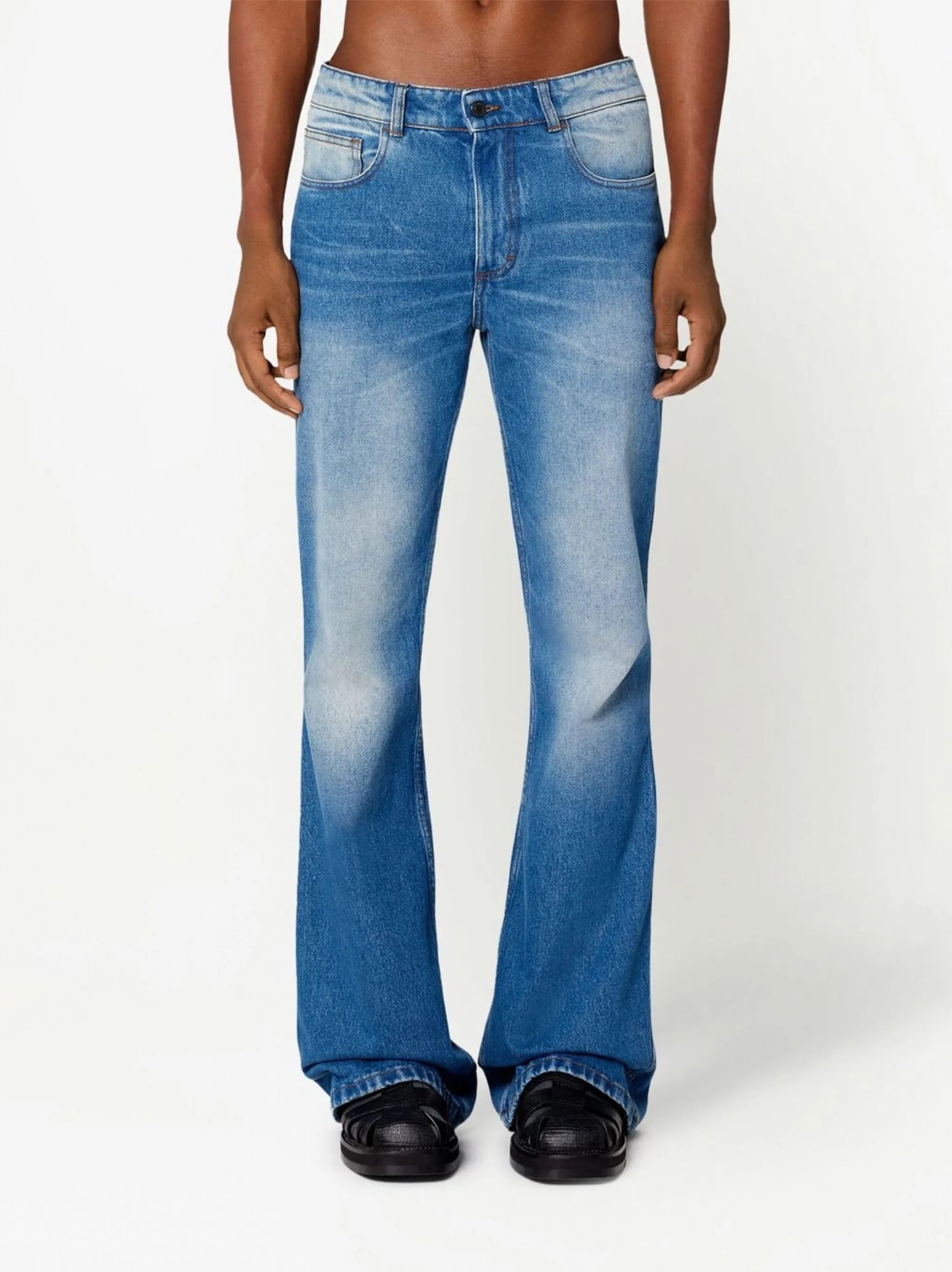 flared-leg jeans