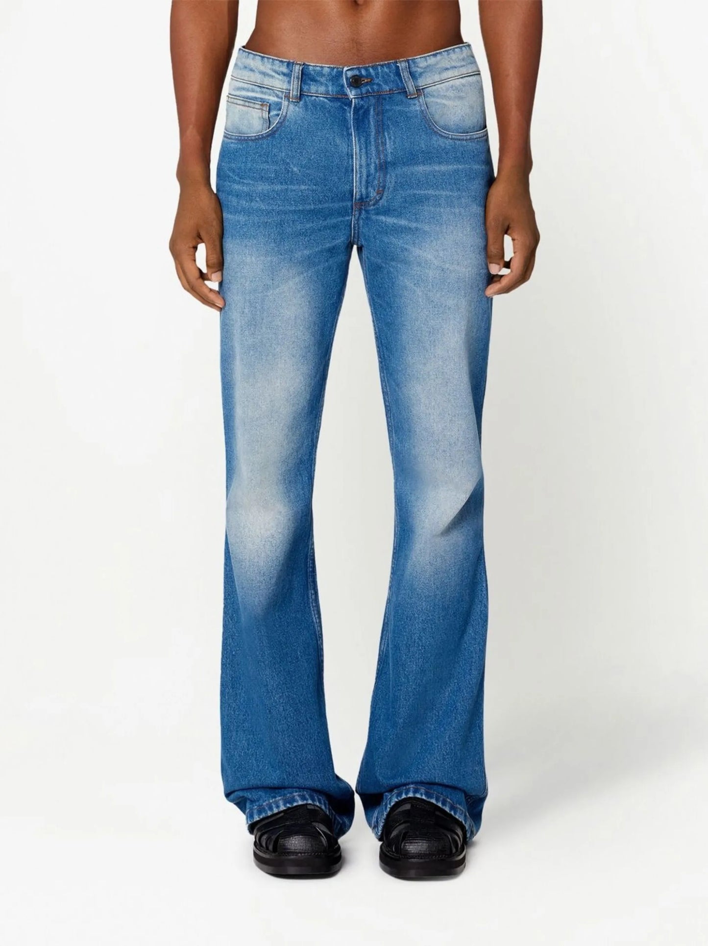 flared-leg jeans