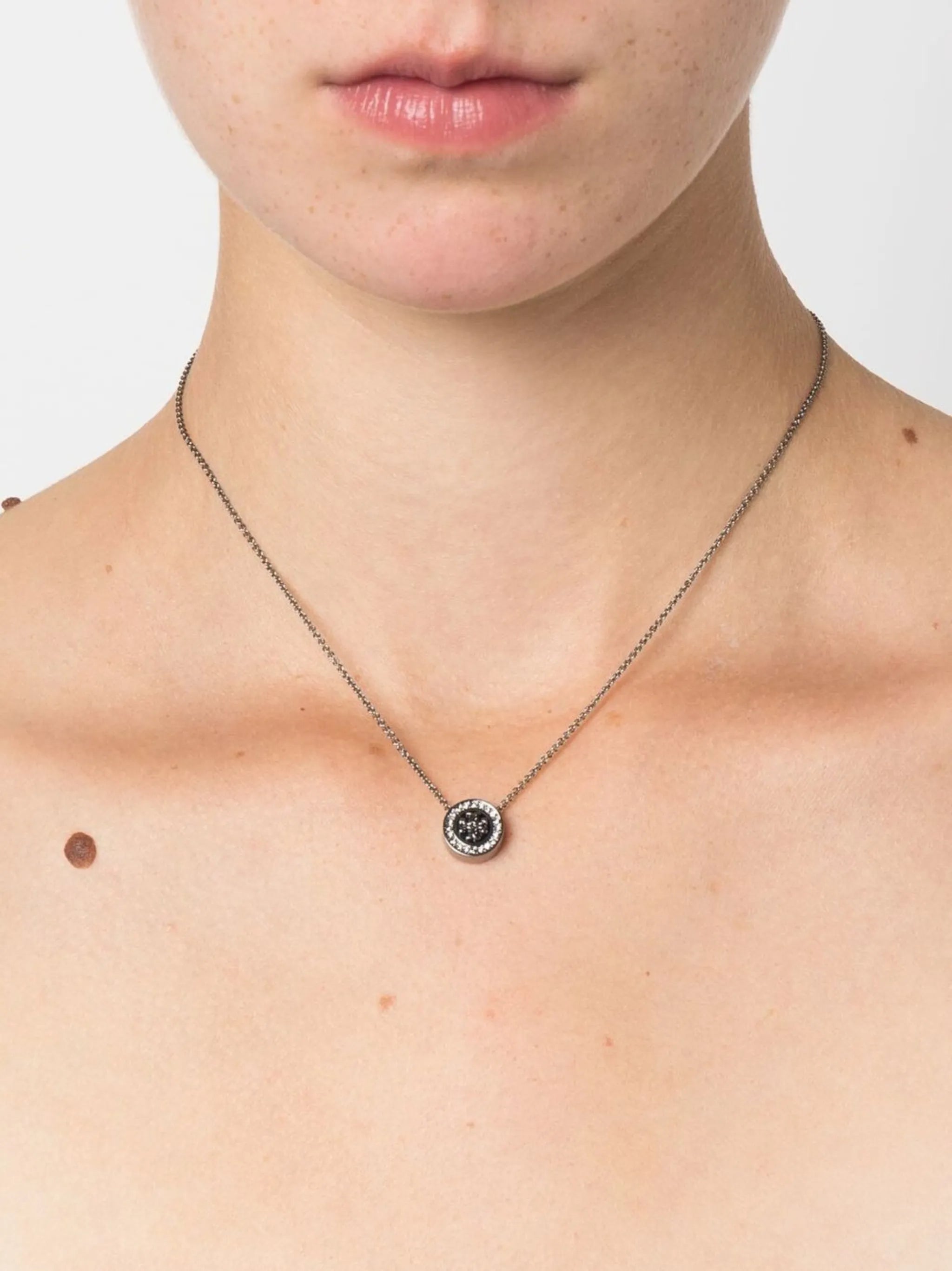 logo-charm necklace