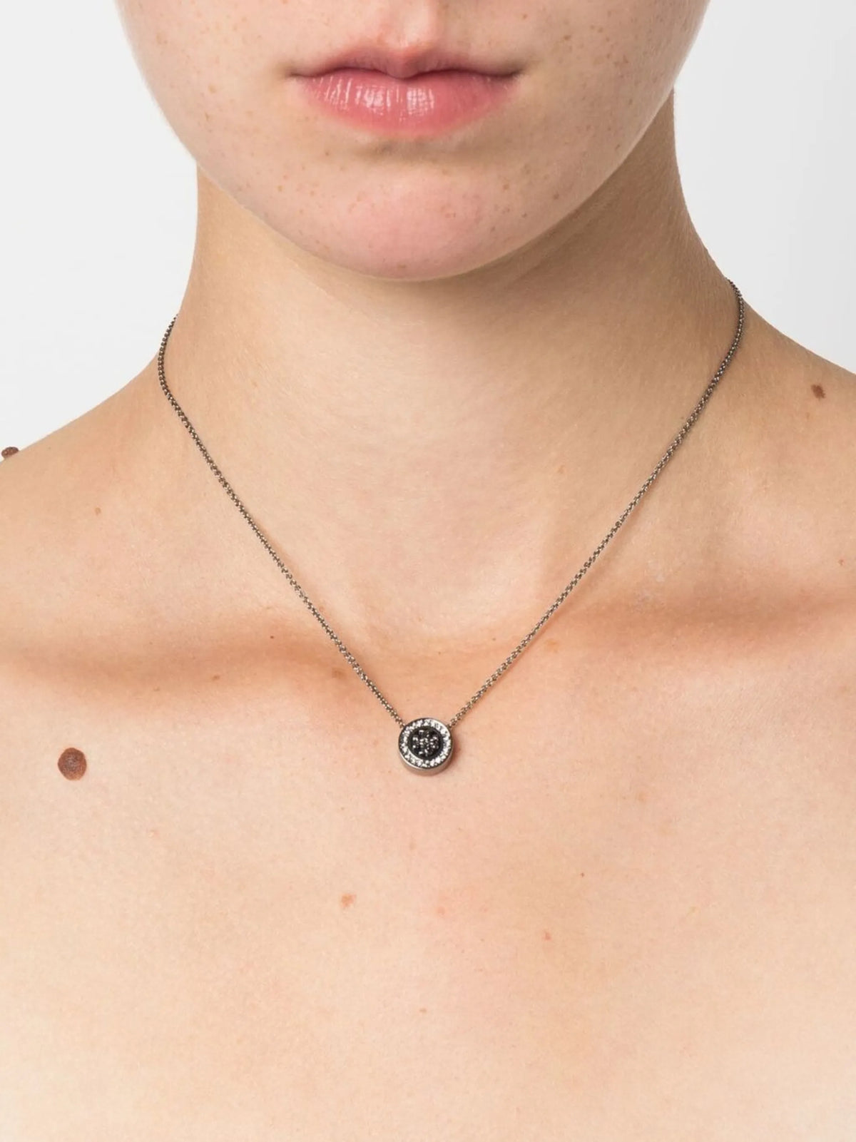 logo-charm necklace