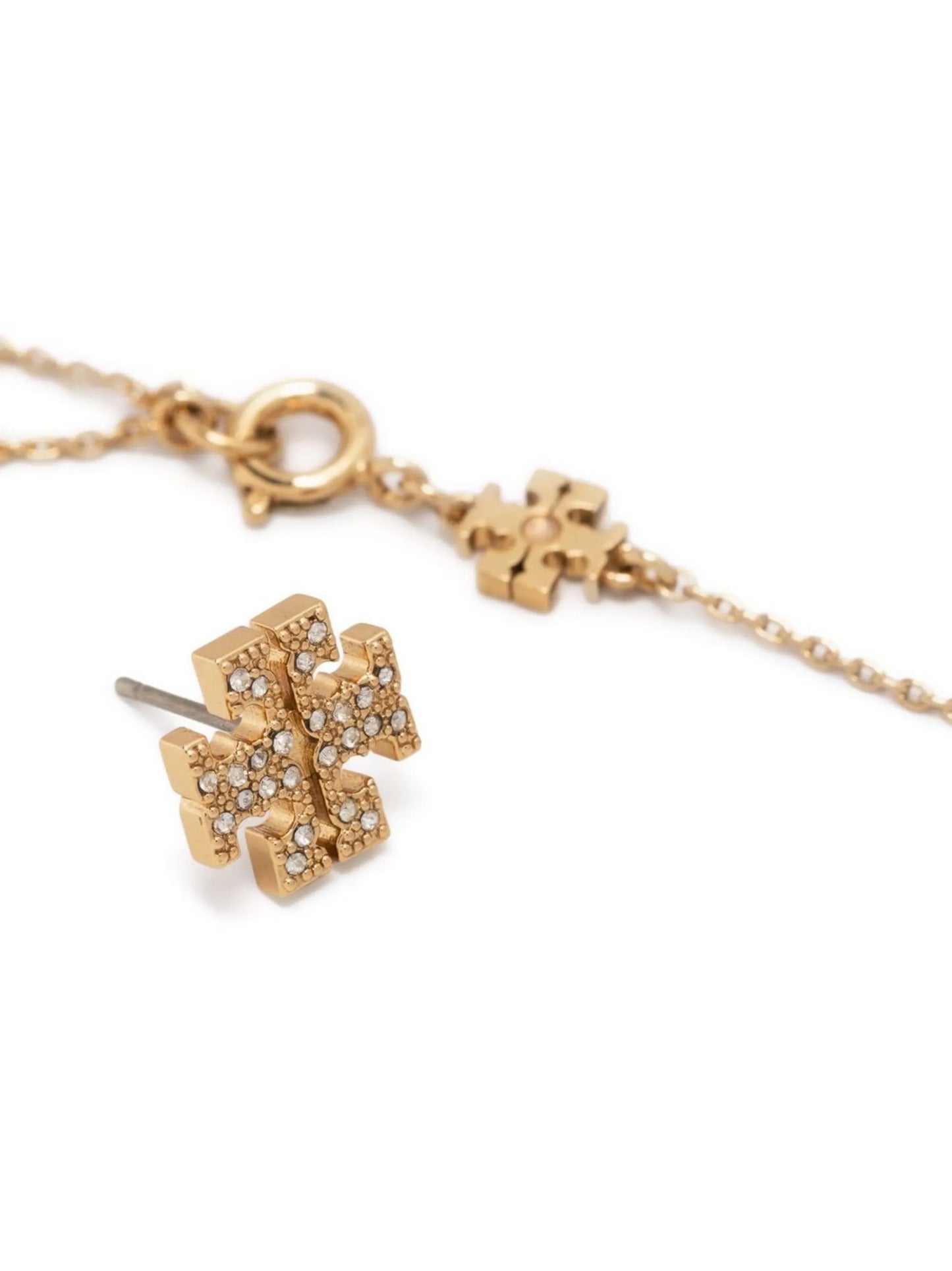 Kira Double-T necklace and earring set