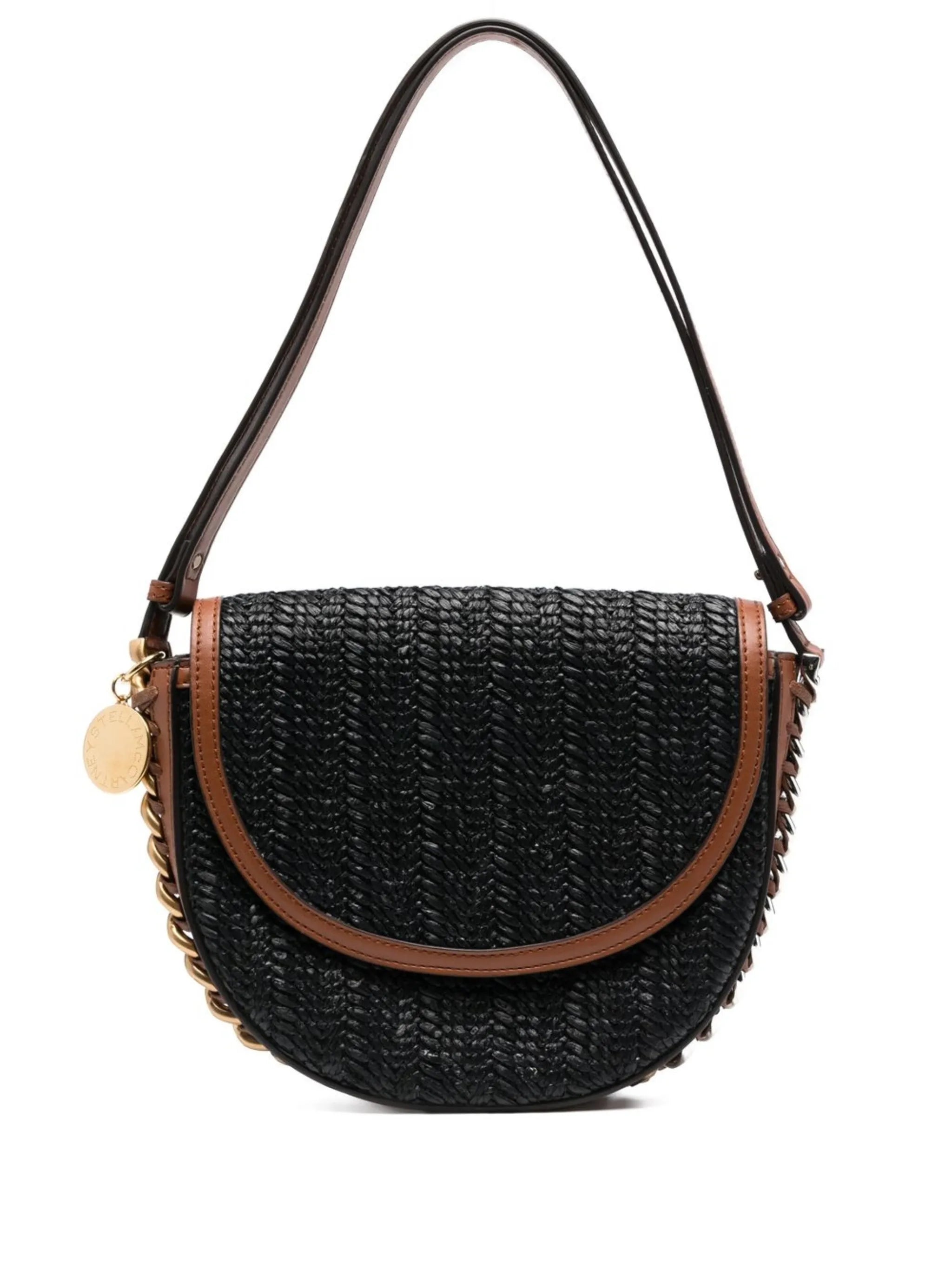 weaved rafia shoulder bag