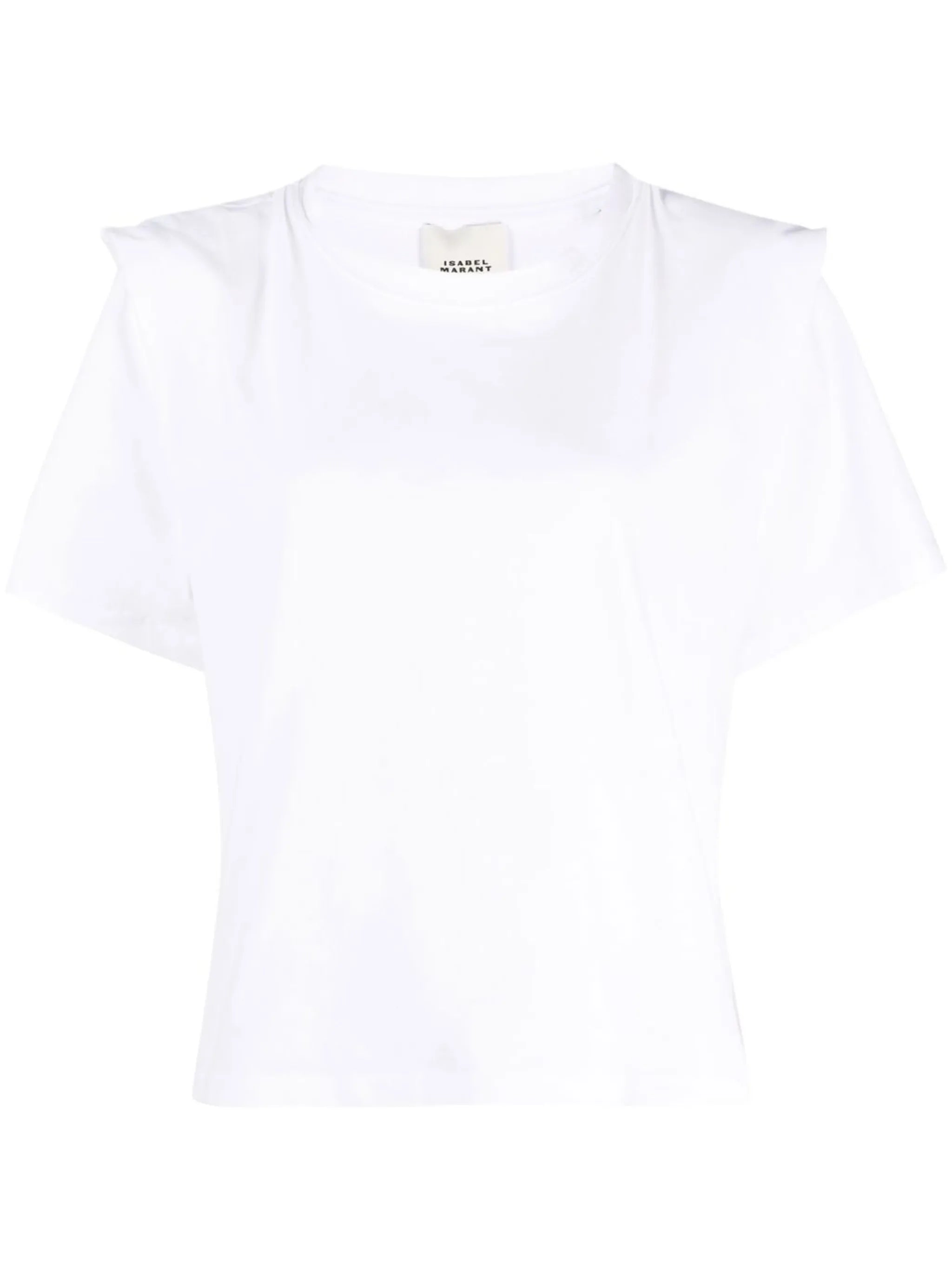 padded-shoulder T-shirt