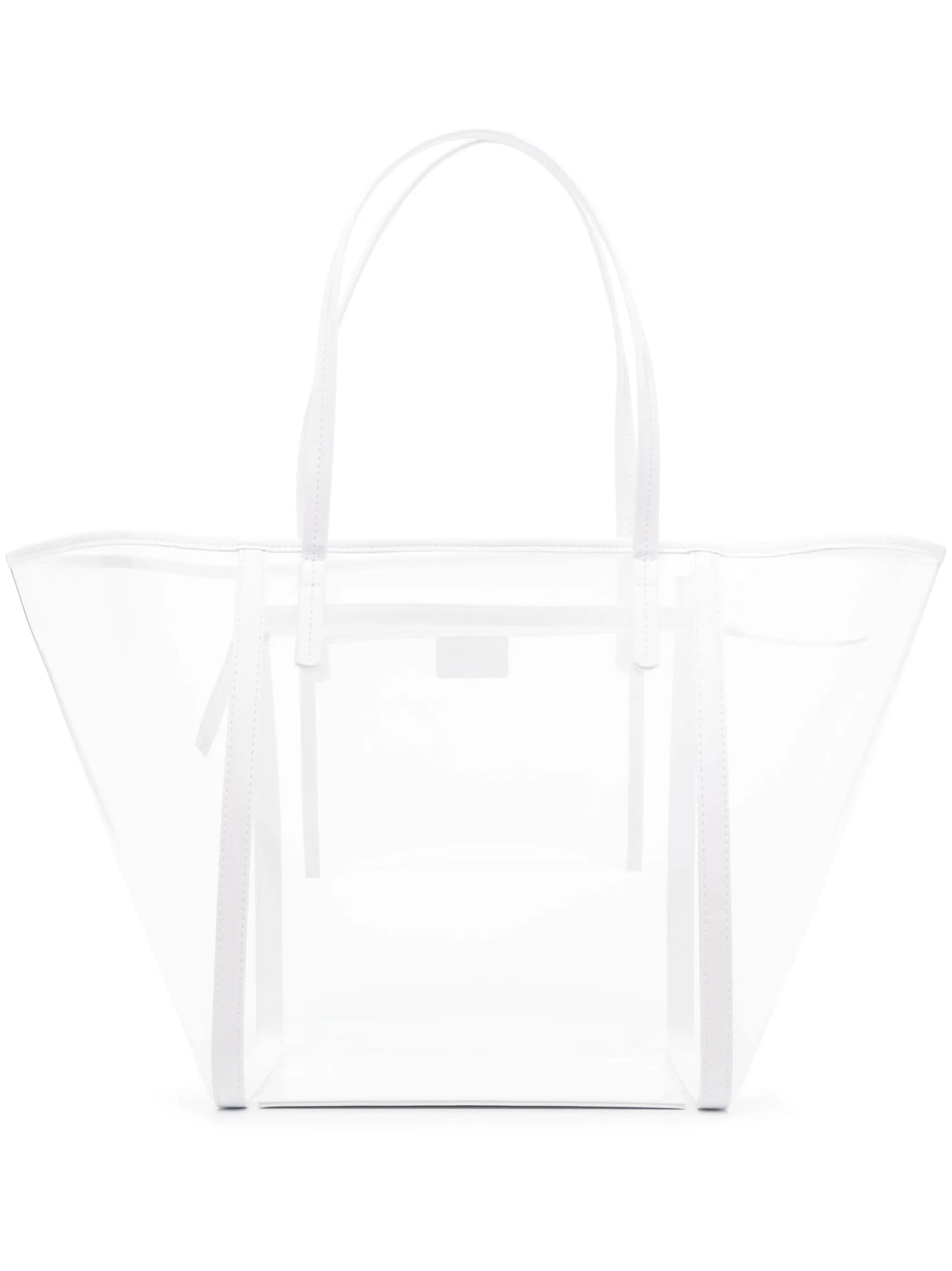 contrasting-trim tote bag