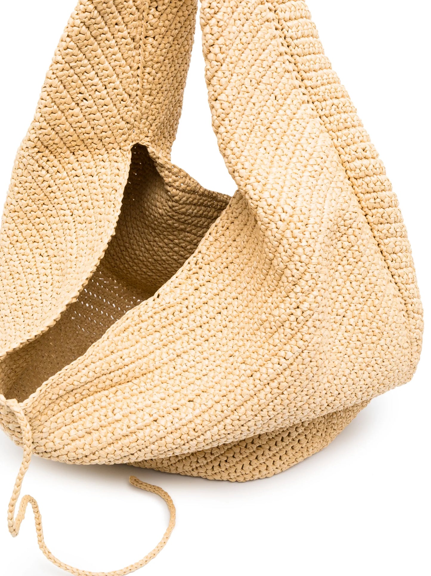 large Olivia raffia tote bag