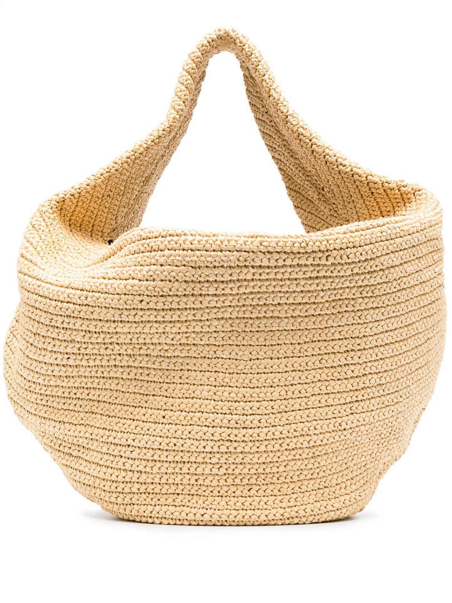 large Olivia raffia tote bag