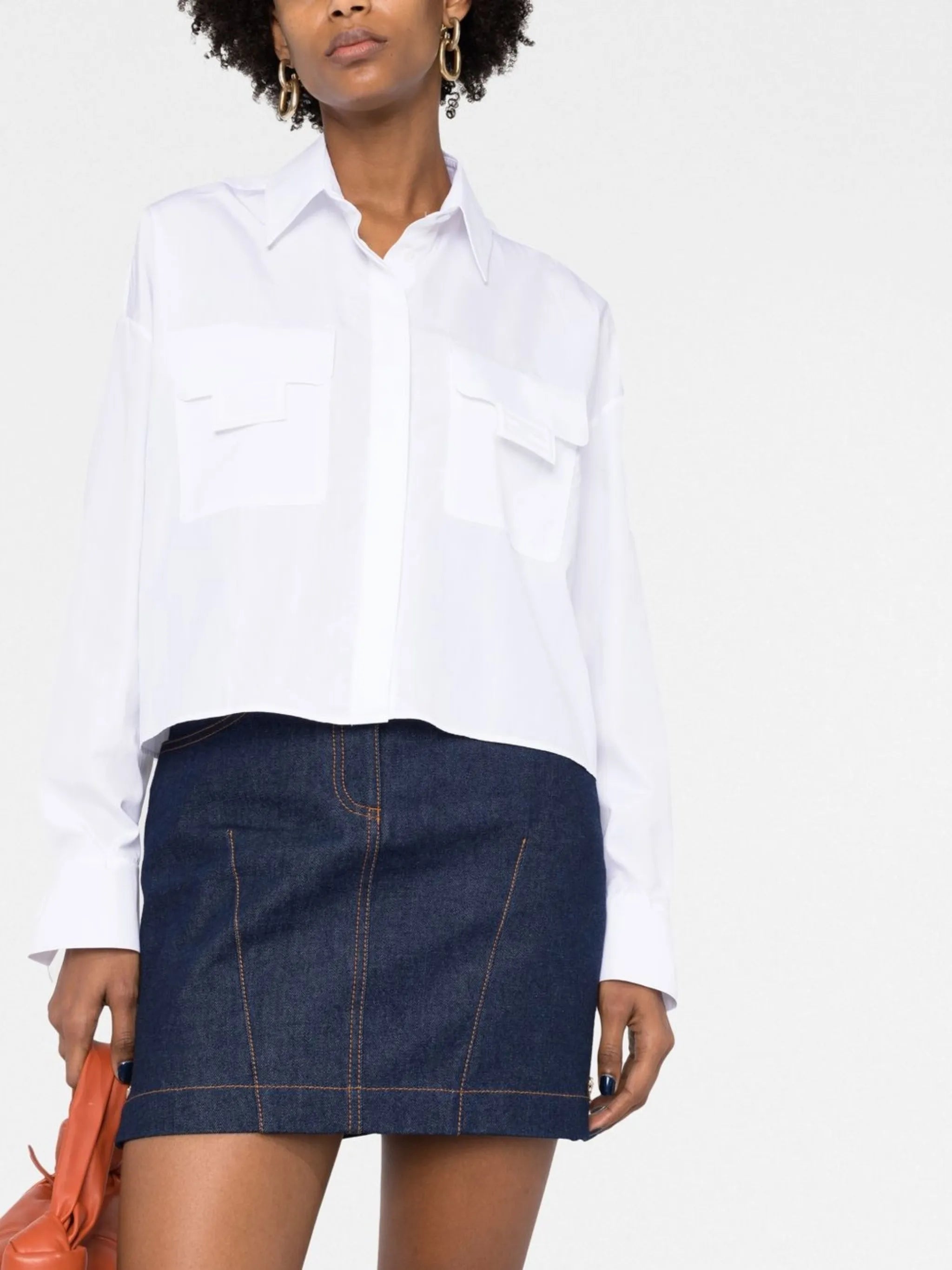 FF patch cotton shirt