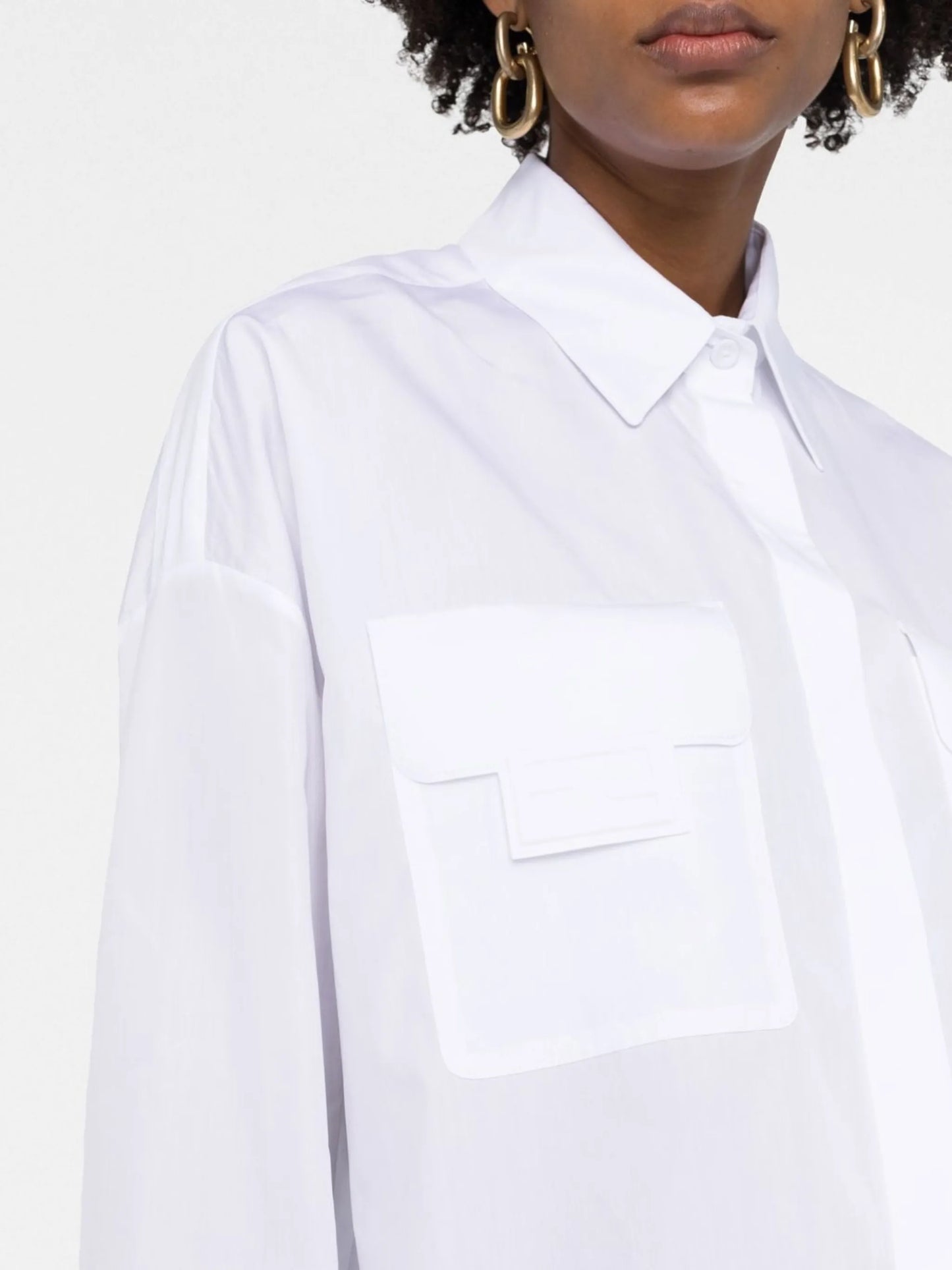 FF patch cotton shirt