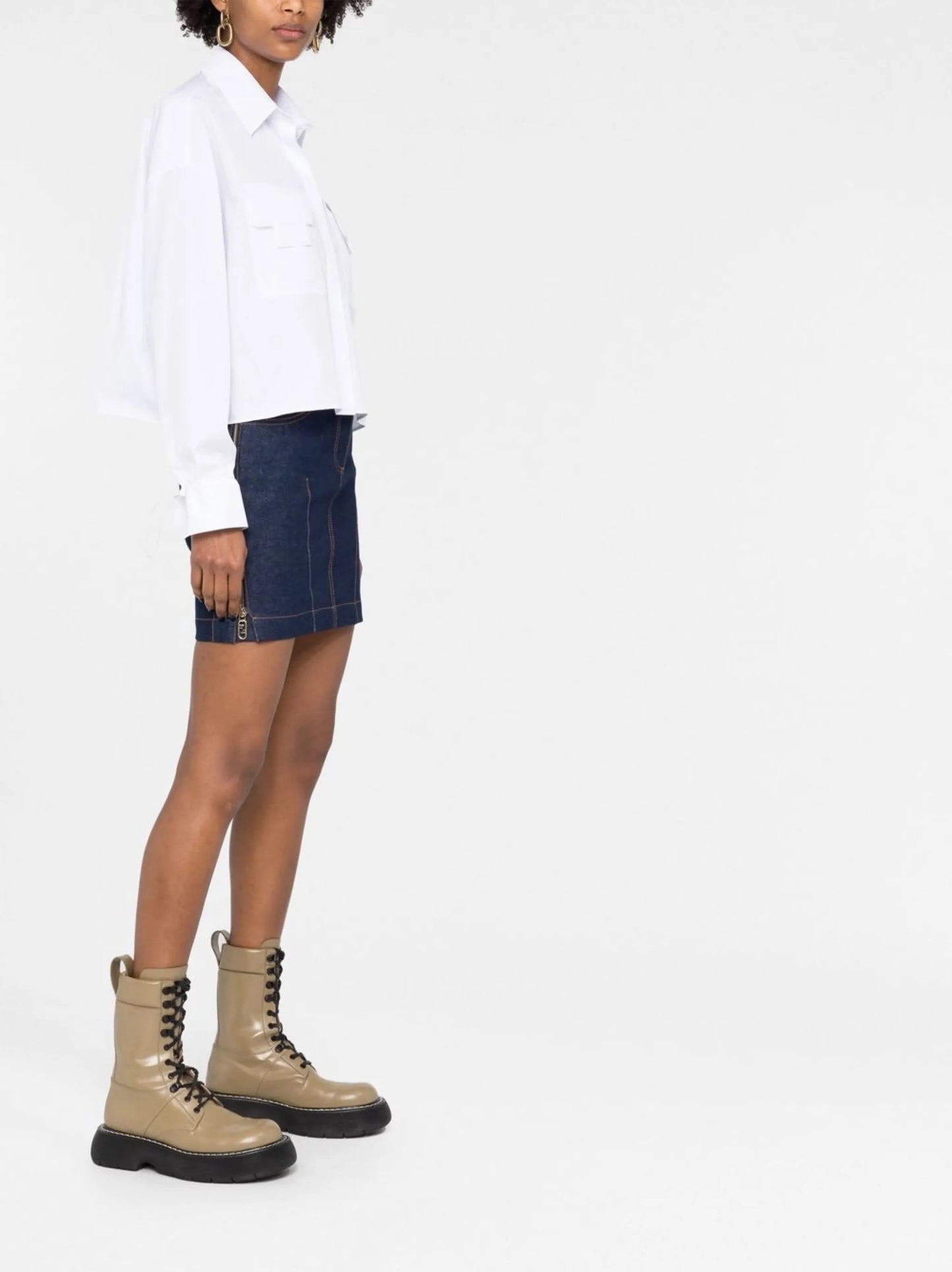 FF patch cotton shirt