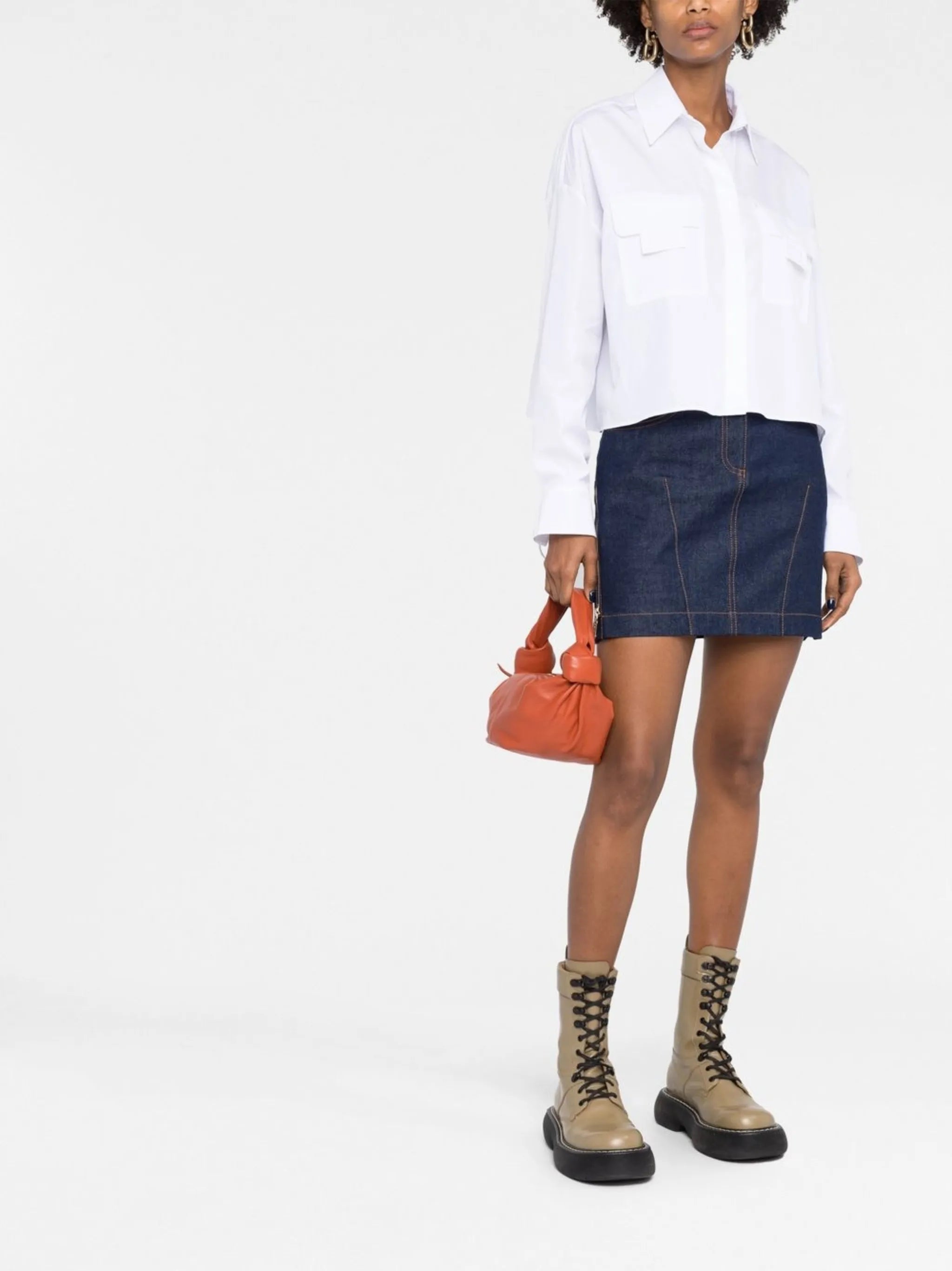 FF patch cotton shirt