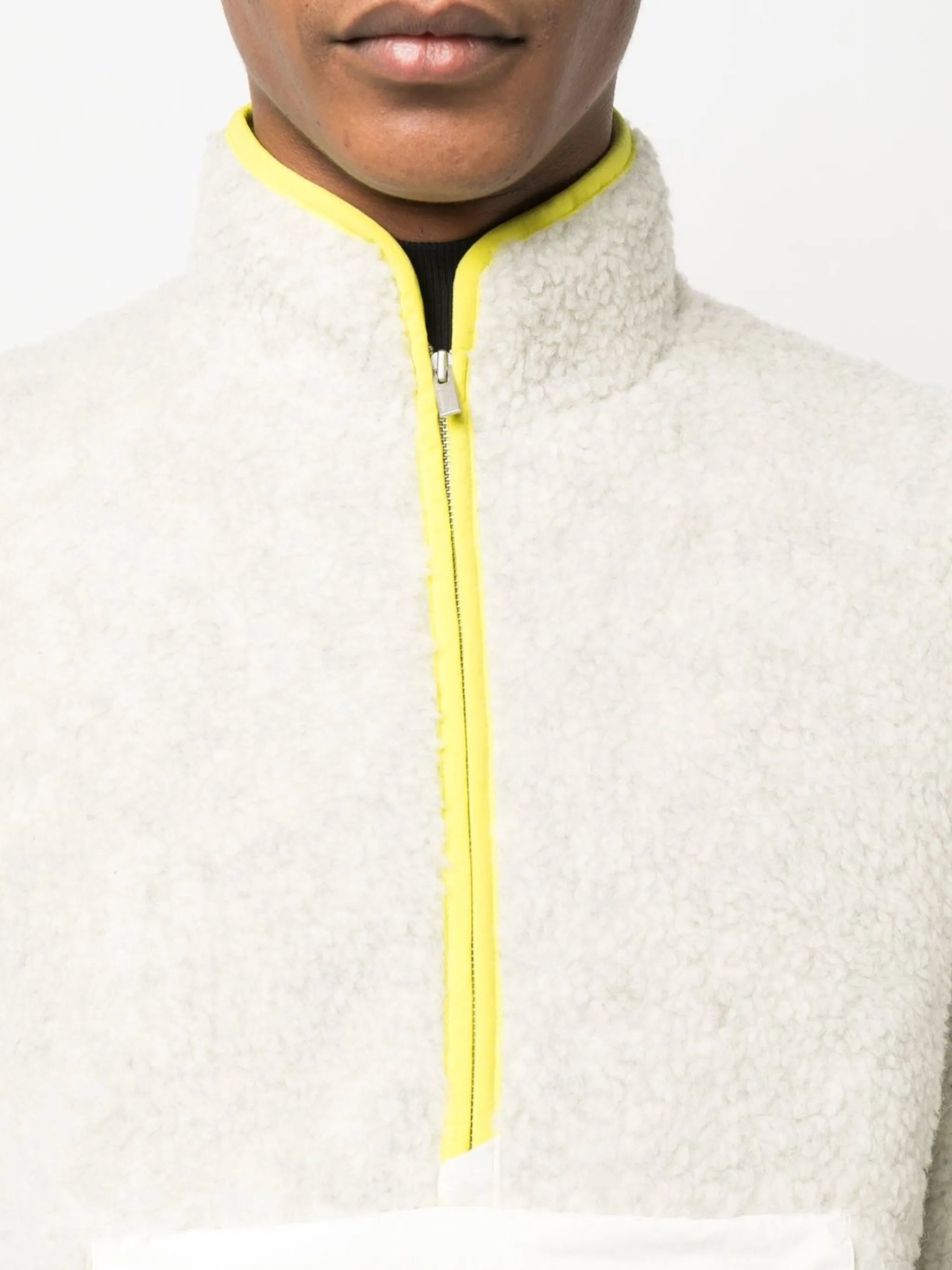half-zip merino-wool fleece