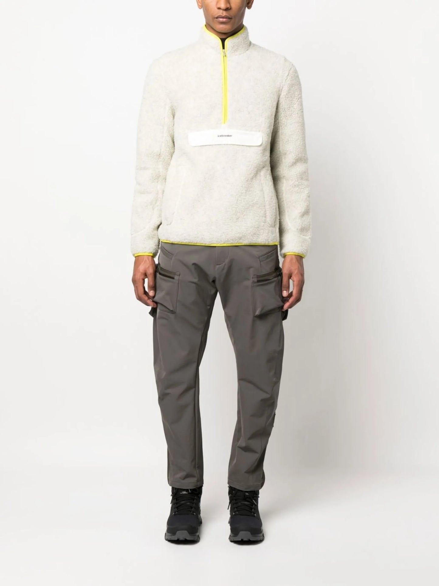 half-zip merino-wool fleece
