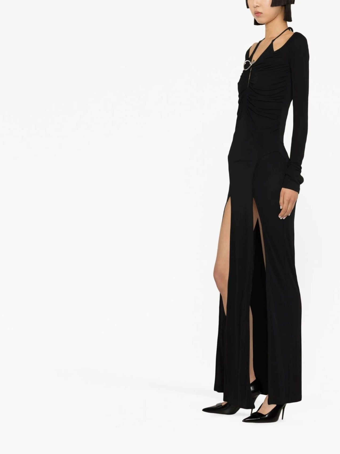 Mobious slit gown