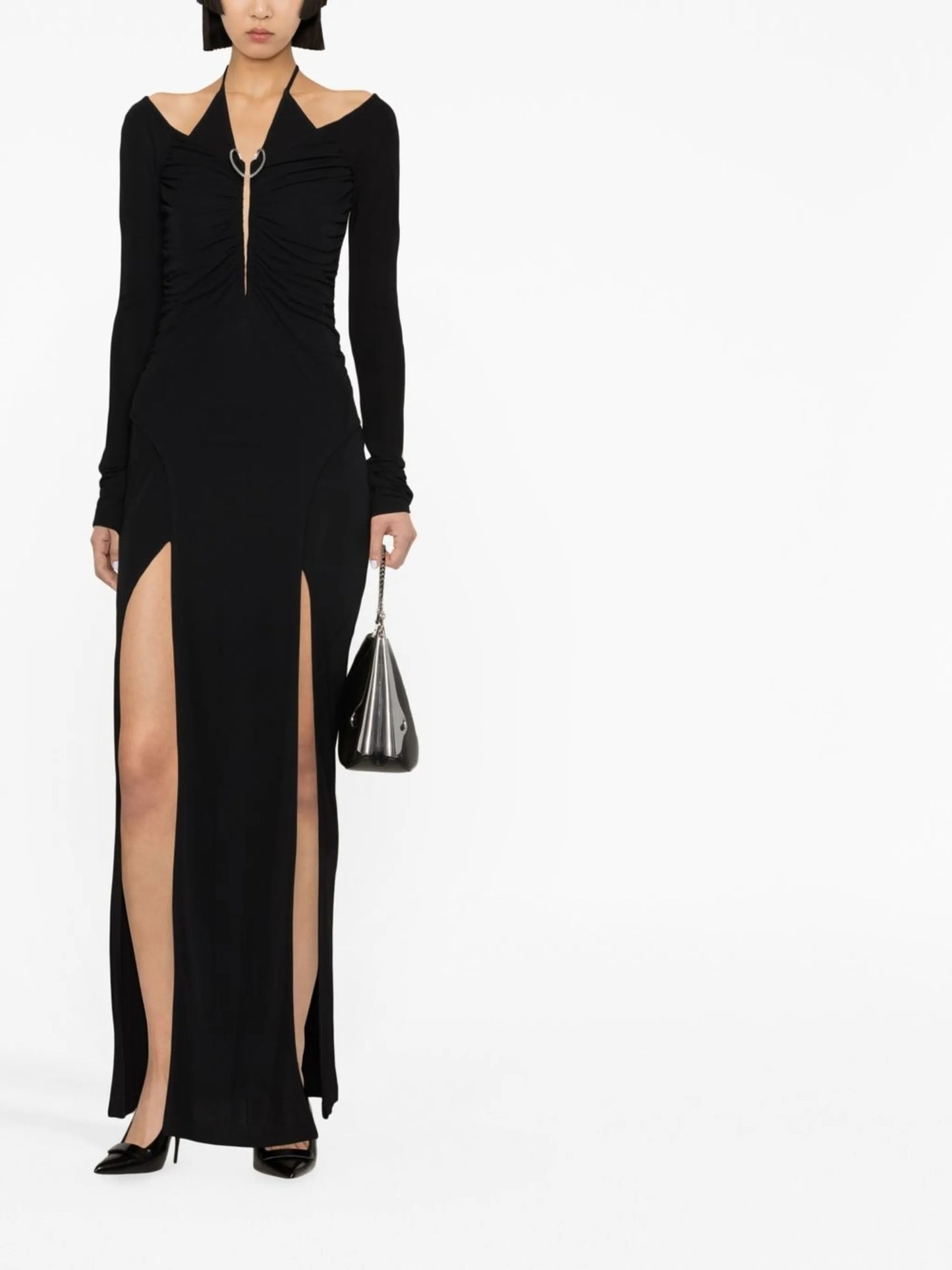 Mobious slit gown