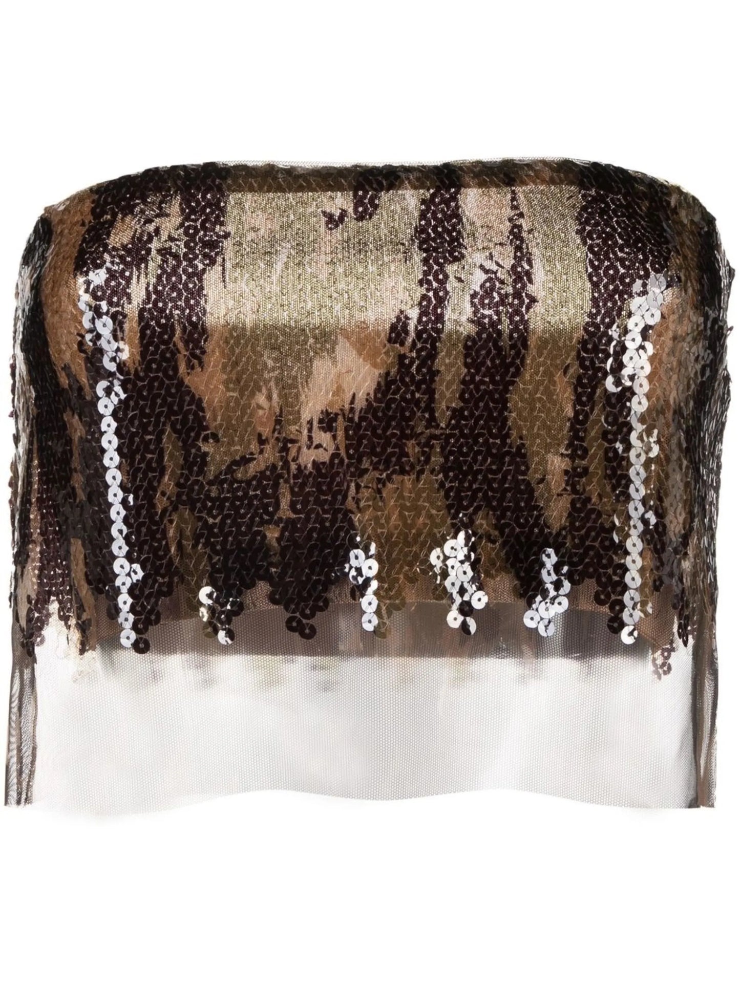 sequin-embellished bandeau top