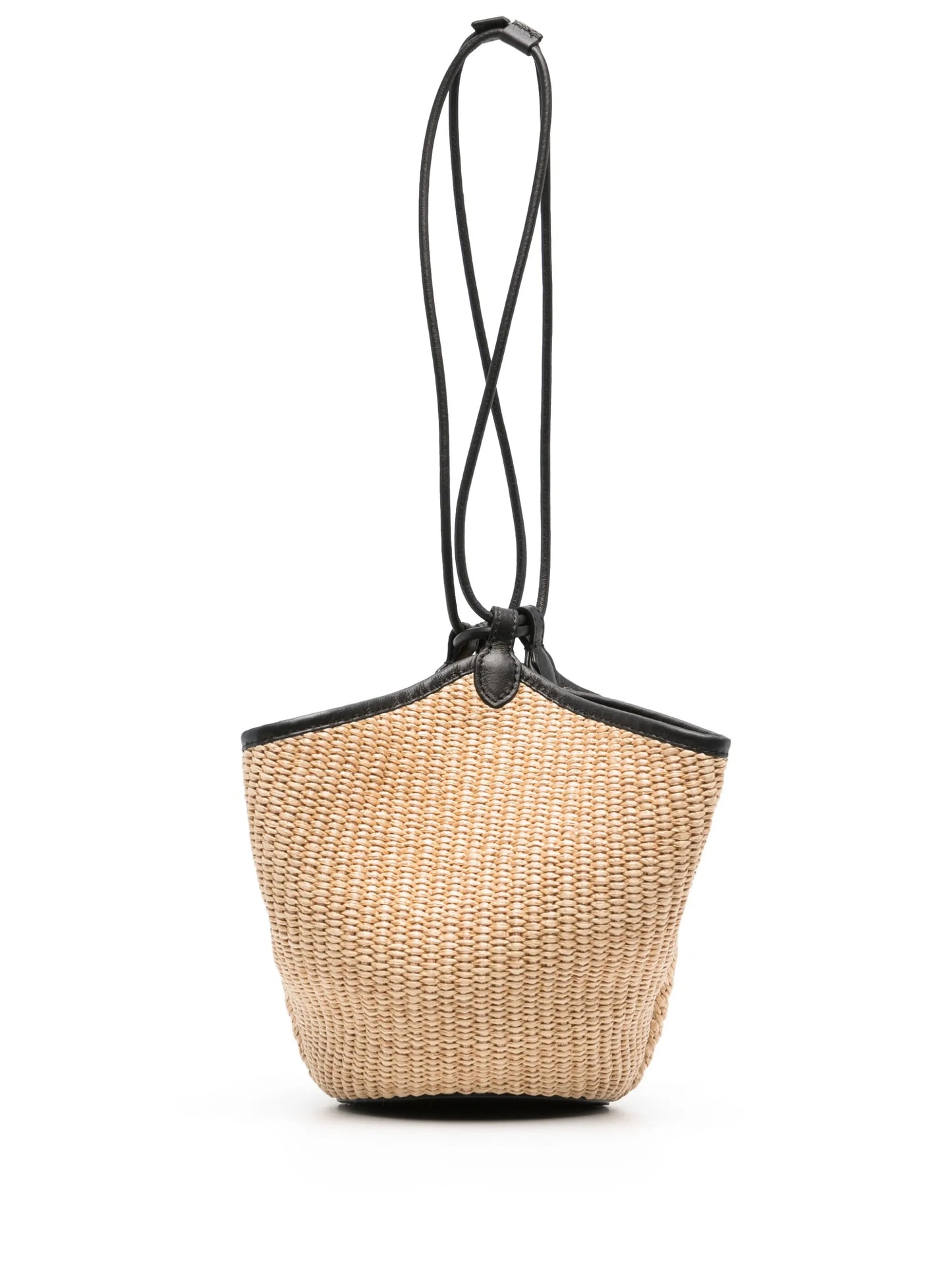 Lotus raffia mini tote bag