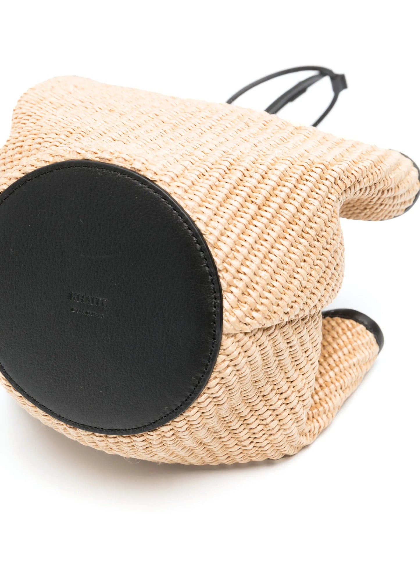 Lotus raffia mini tote bag