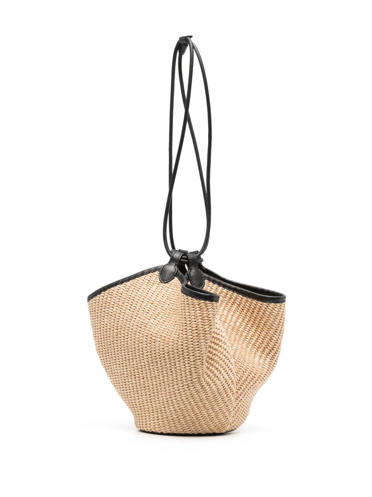 Lotus raffia mini tote bag