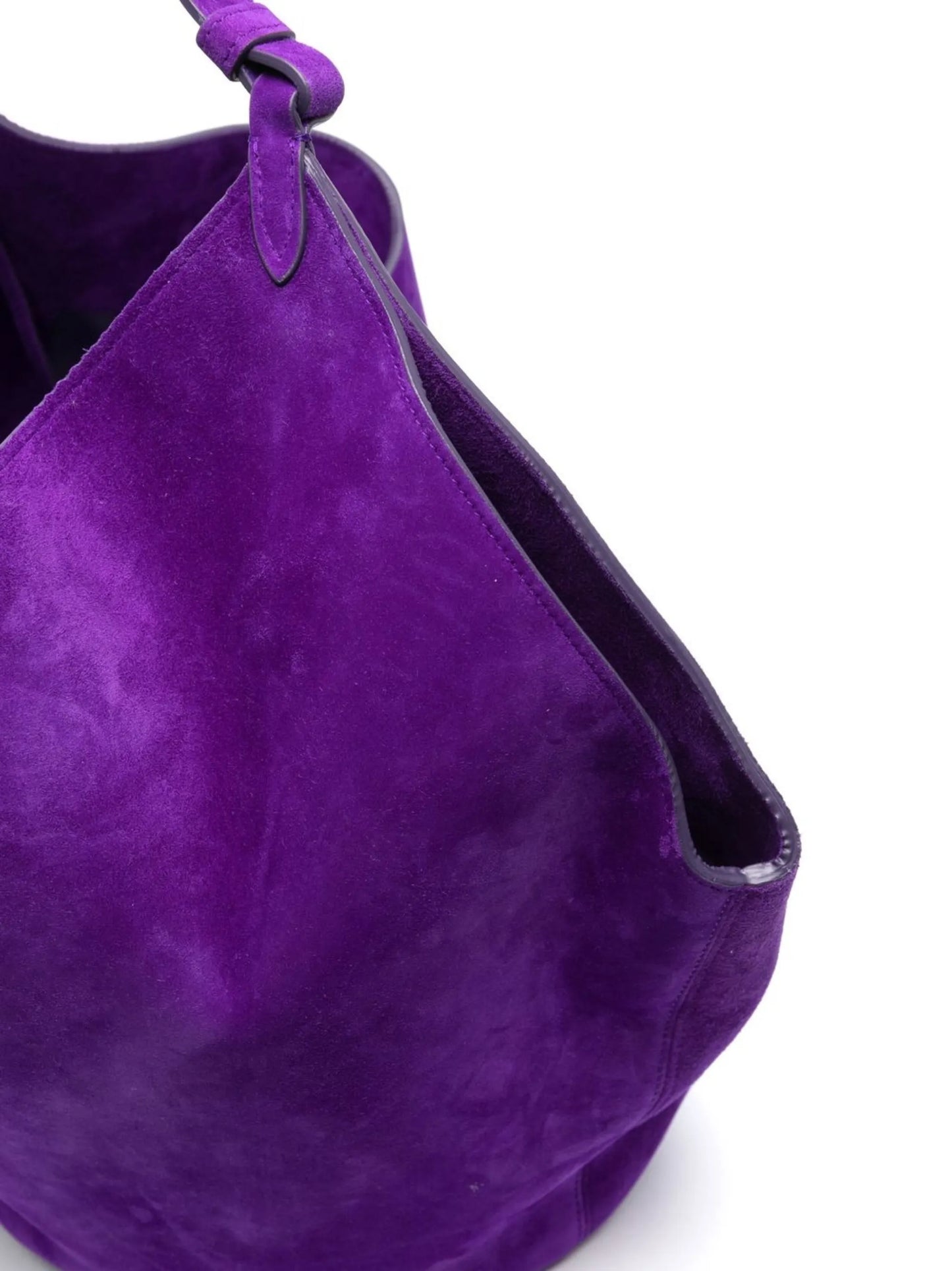 Lotus suede tote bag