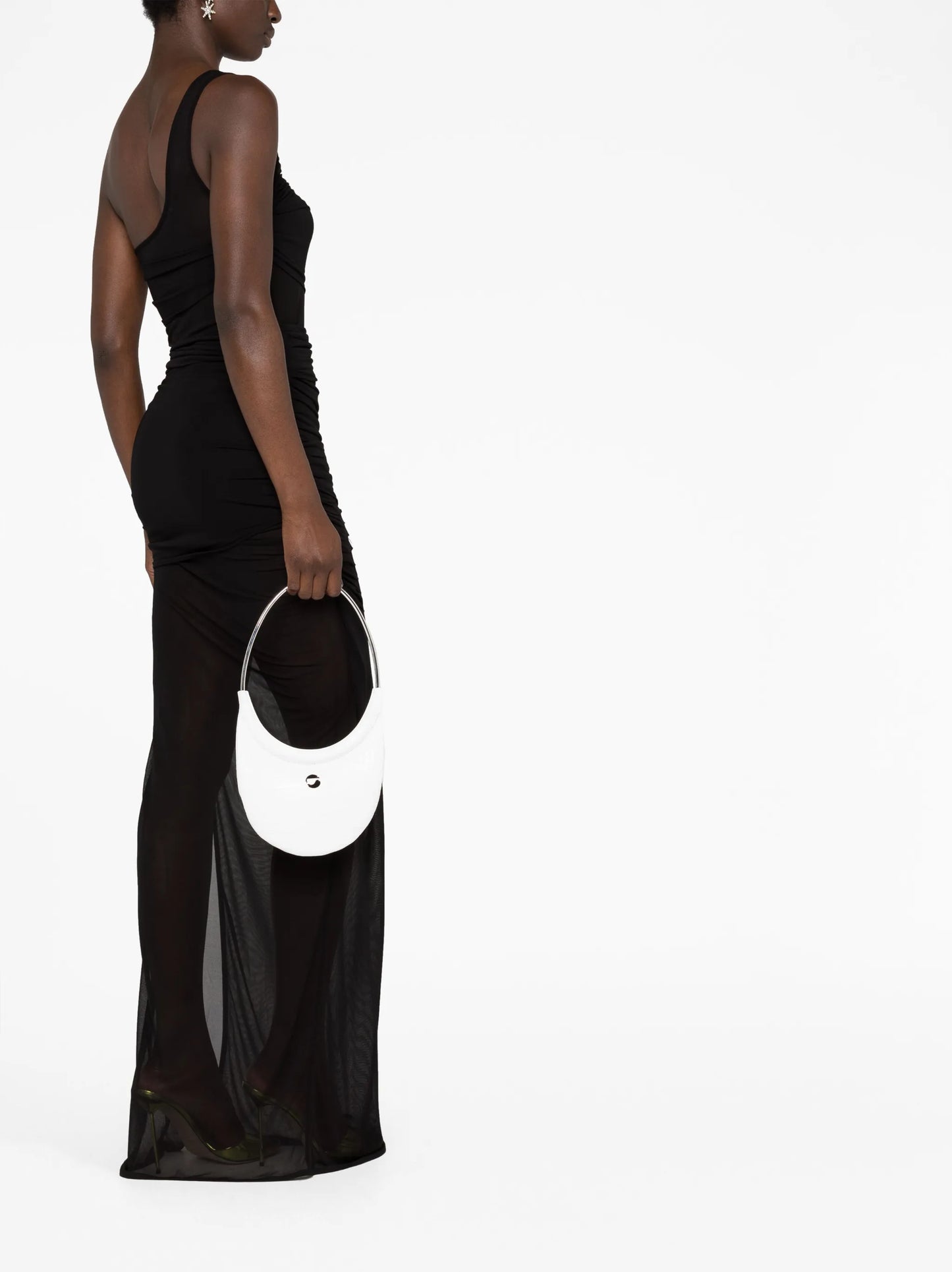 Ring Swipe crocodile-effect shoulder bag