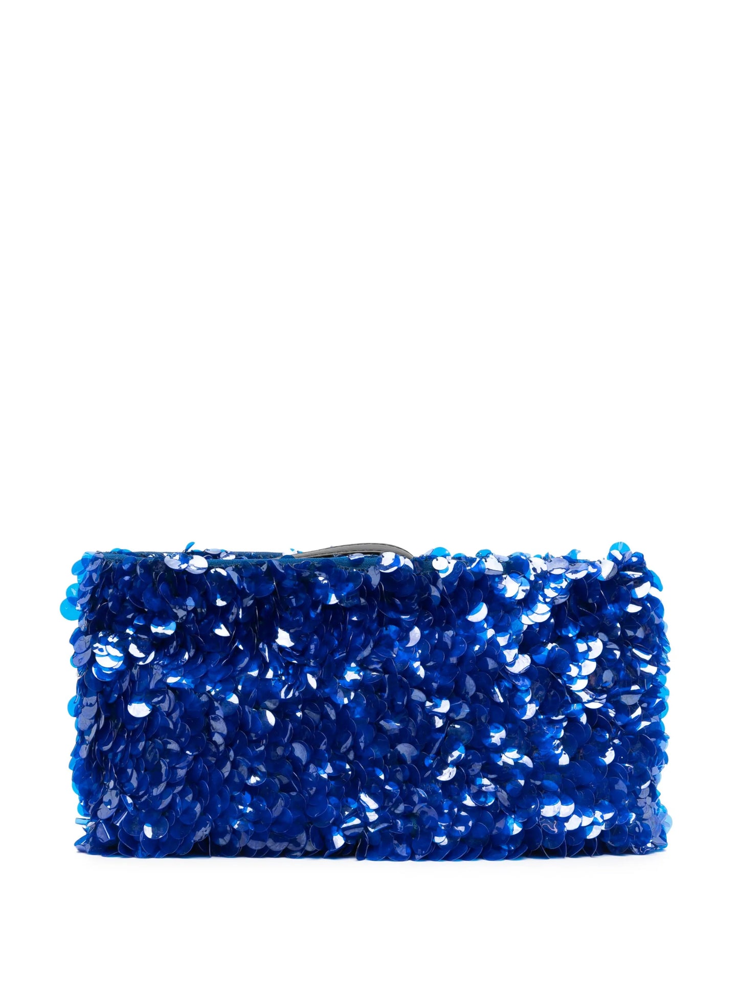 sequin-embellished clutch bag