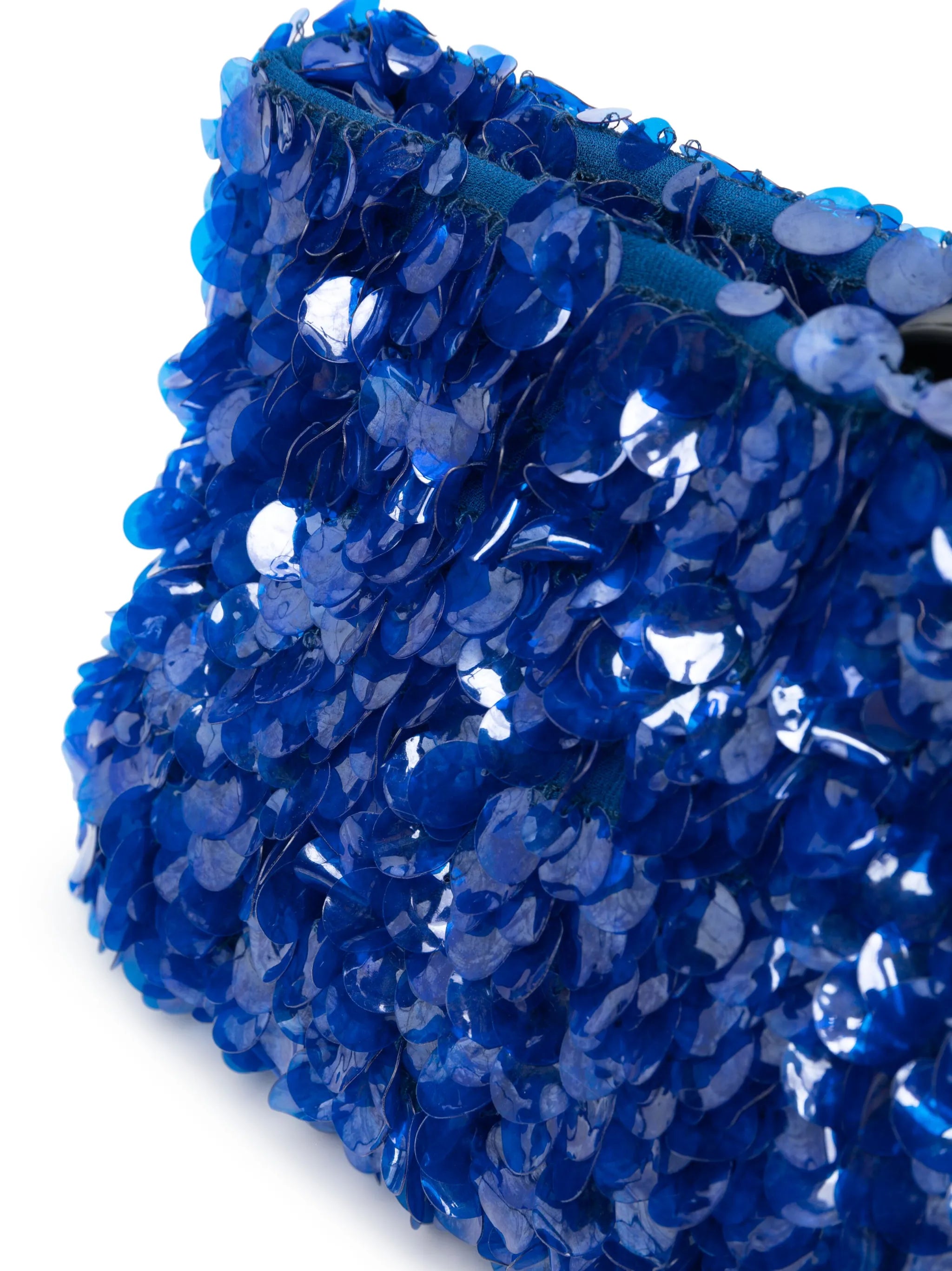 sequin-embellished clutch bag