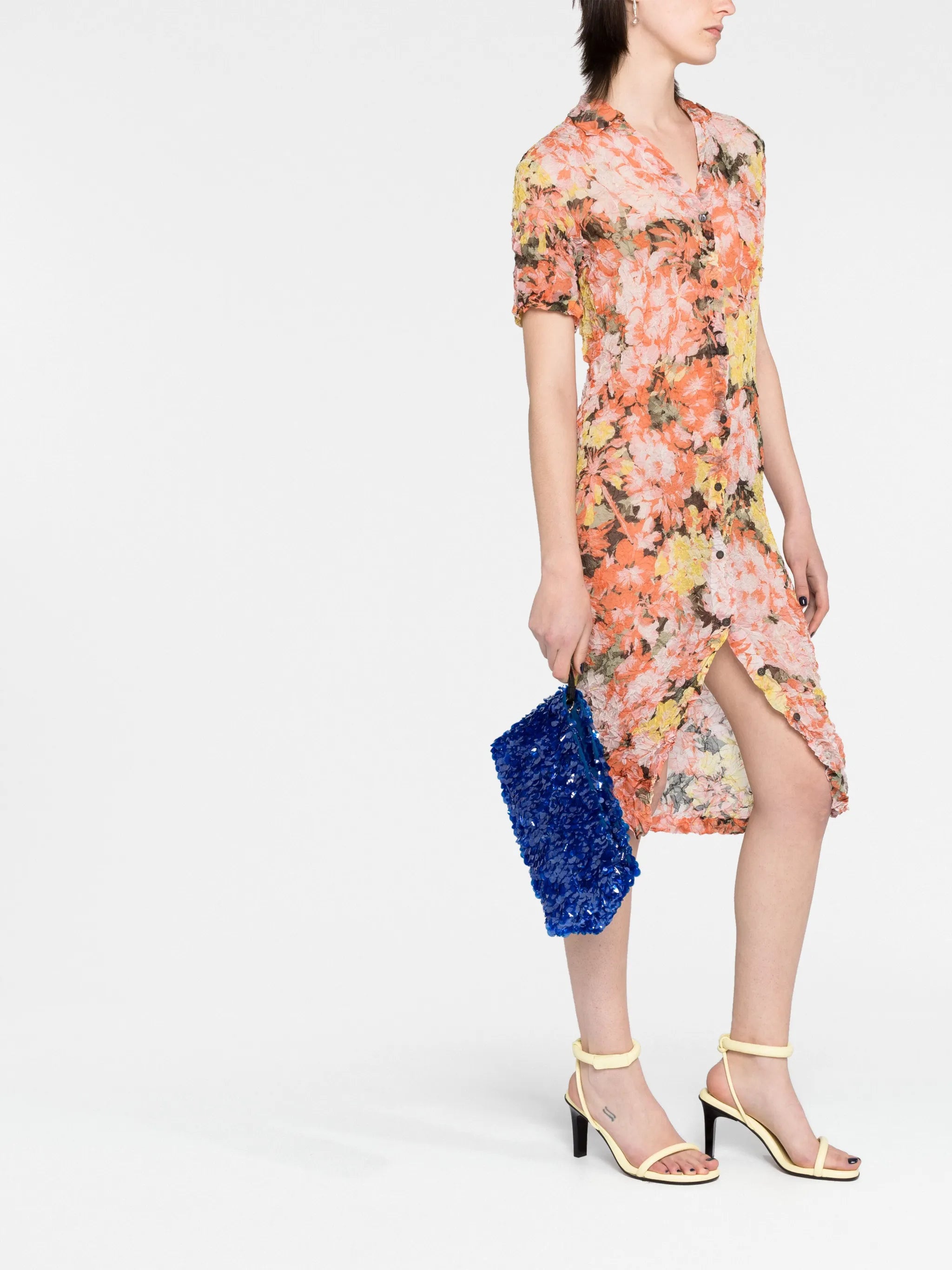sequin-embellished clutch bag