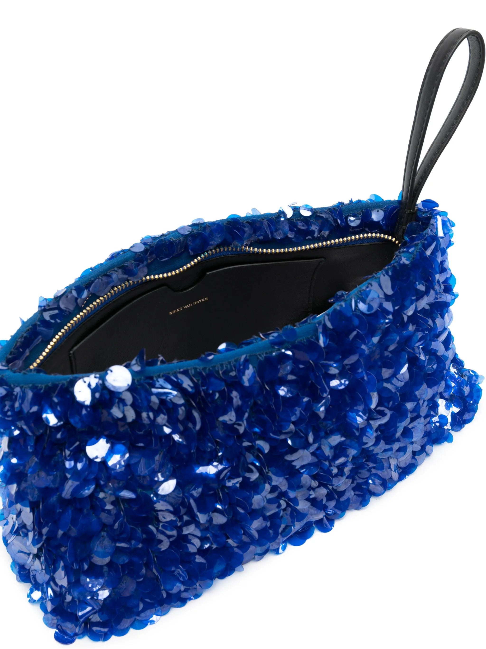 sequin-embellished clutch bag