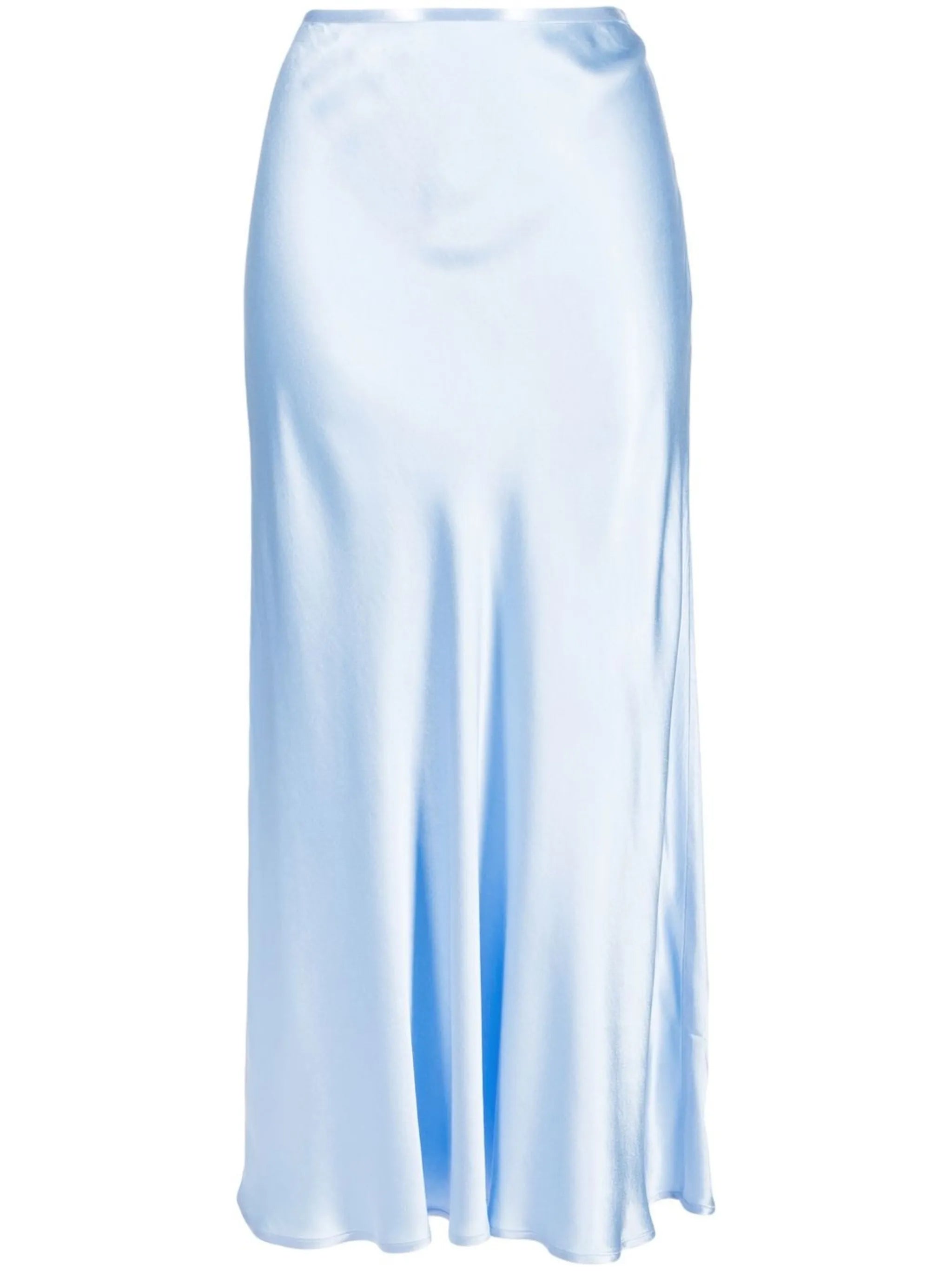 satin midi skirt