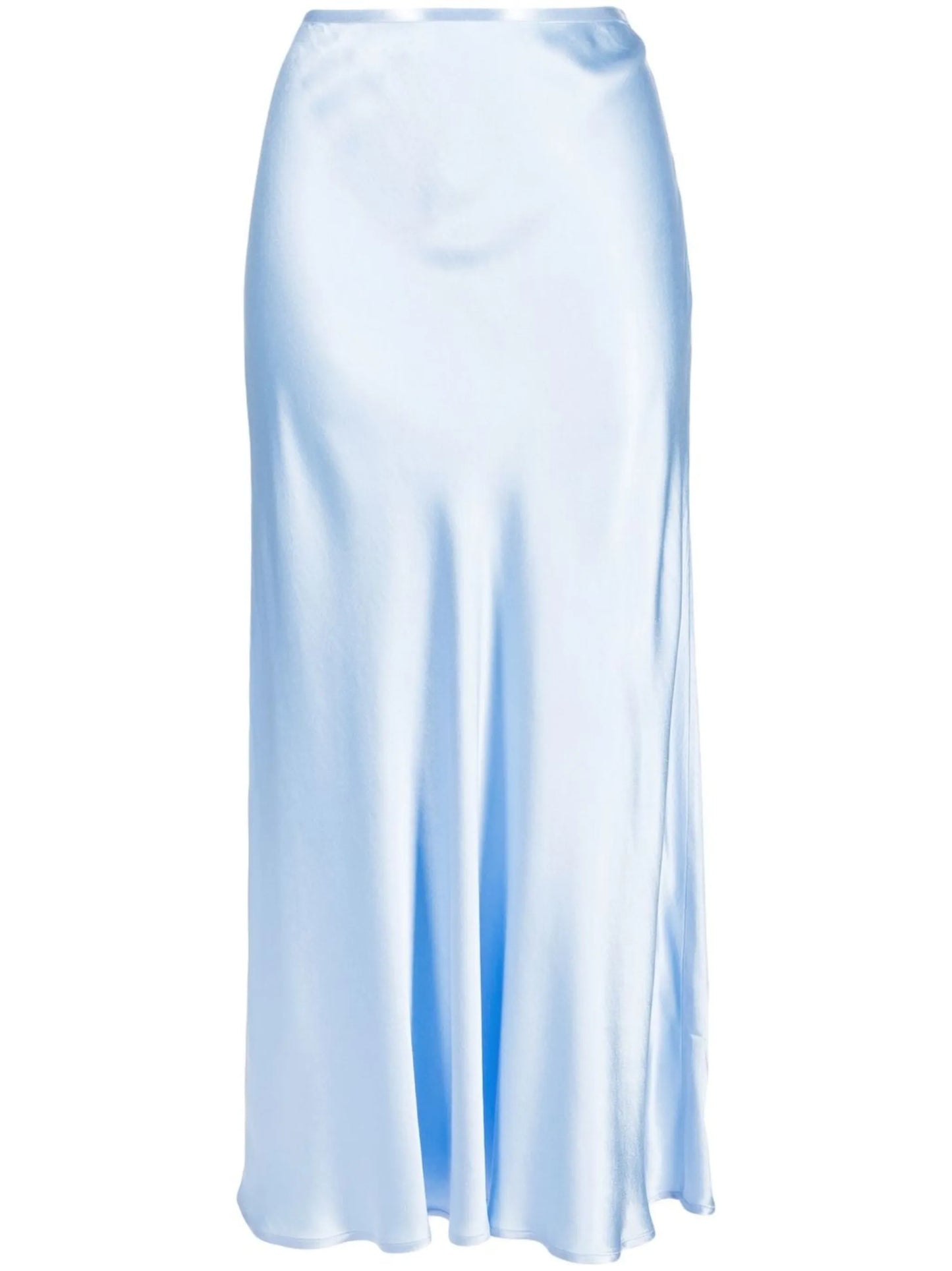 satin midi skirt