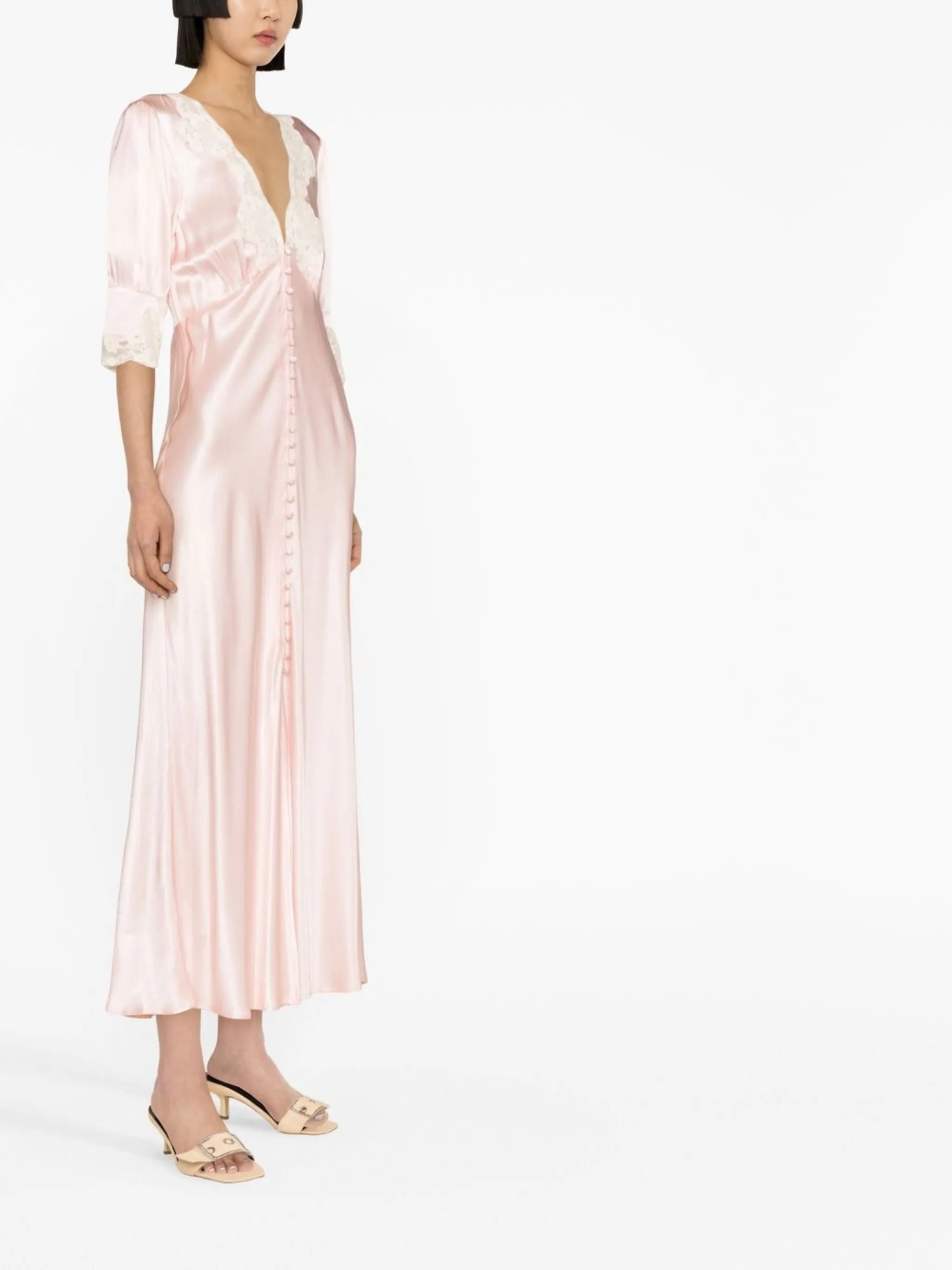 Simone lace-trimmed dress