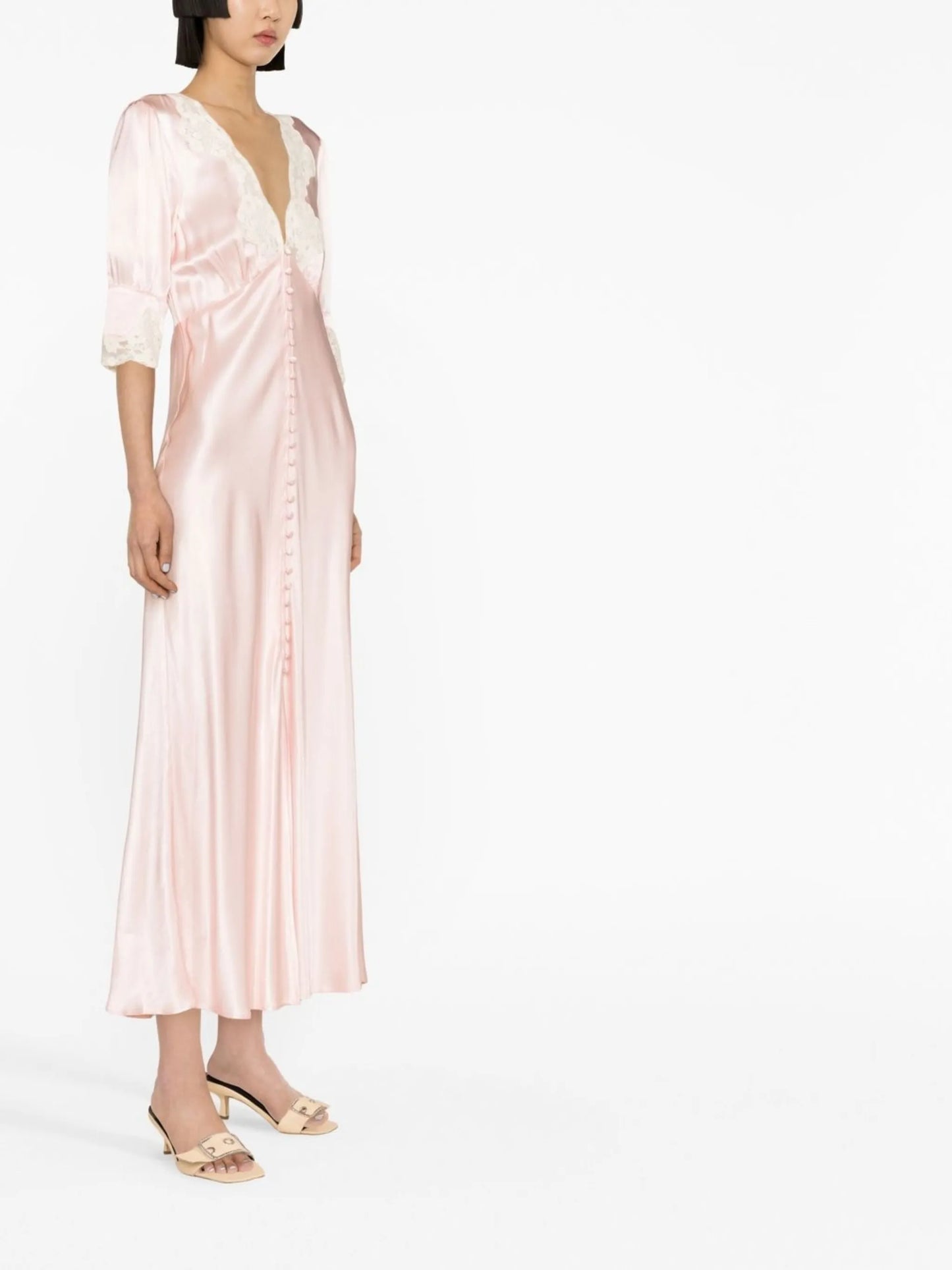 Simone lace-trimmed dress