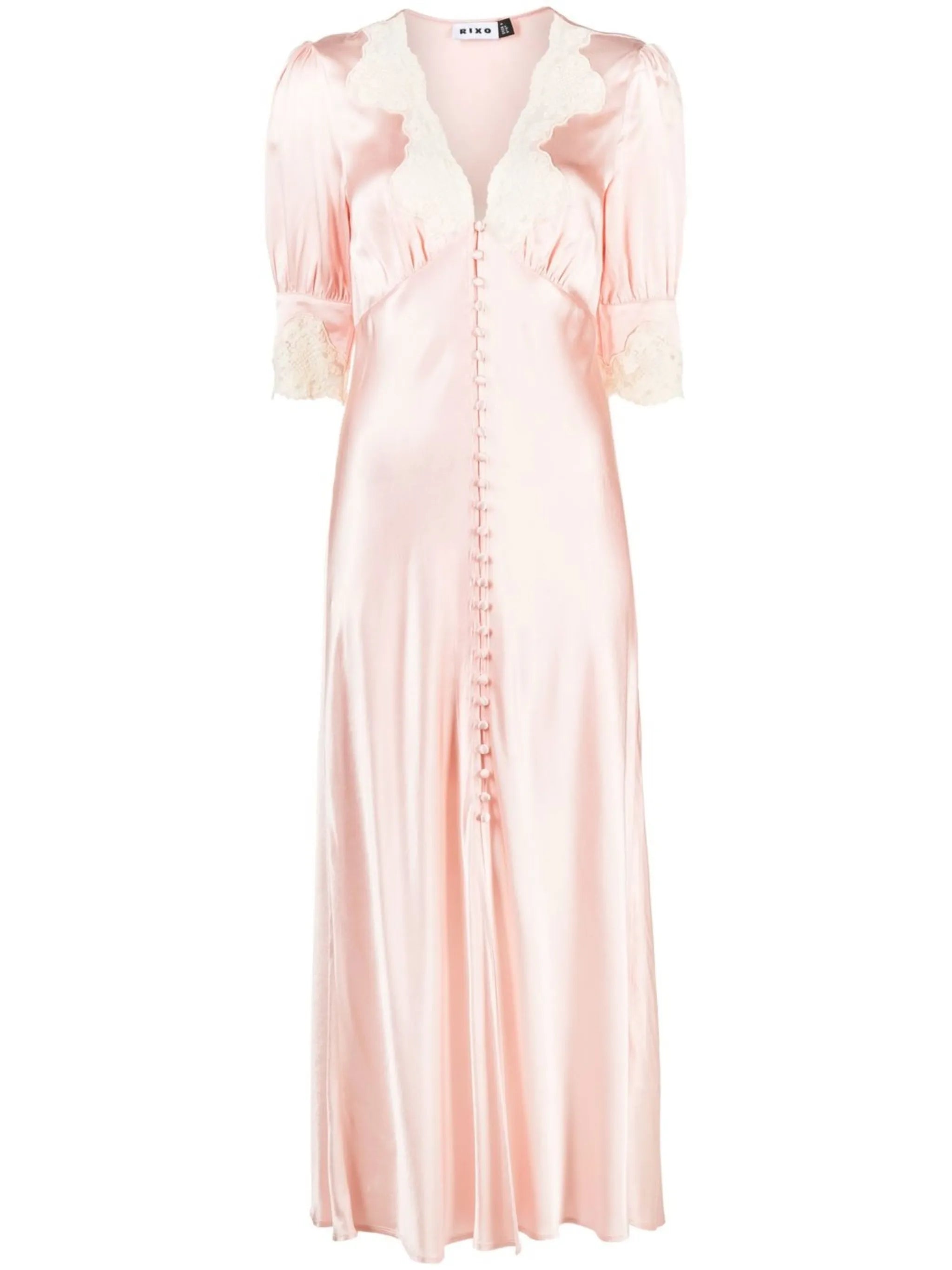 Simone lace-trimmed dress