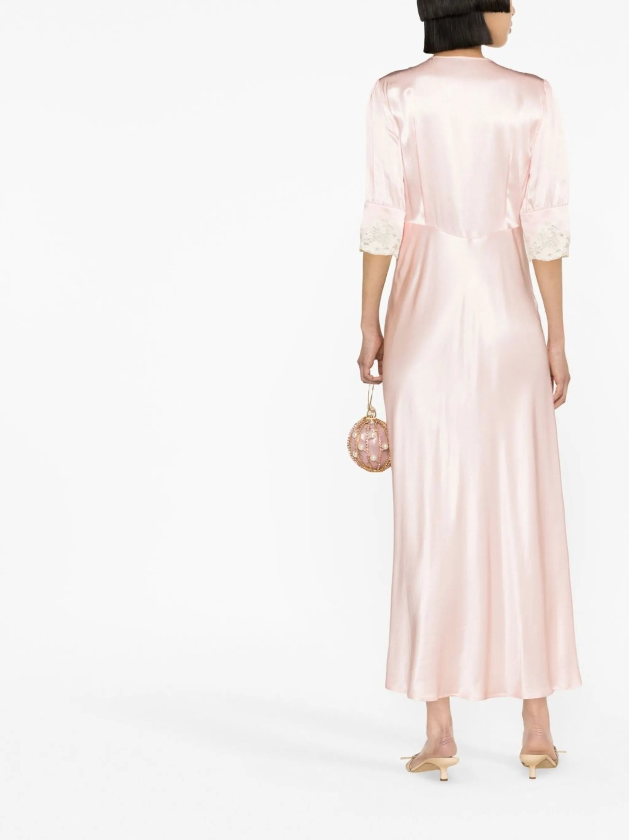 Simone lace-trimmed dress
