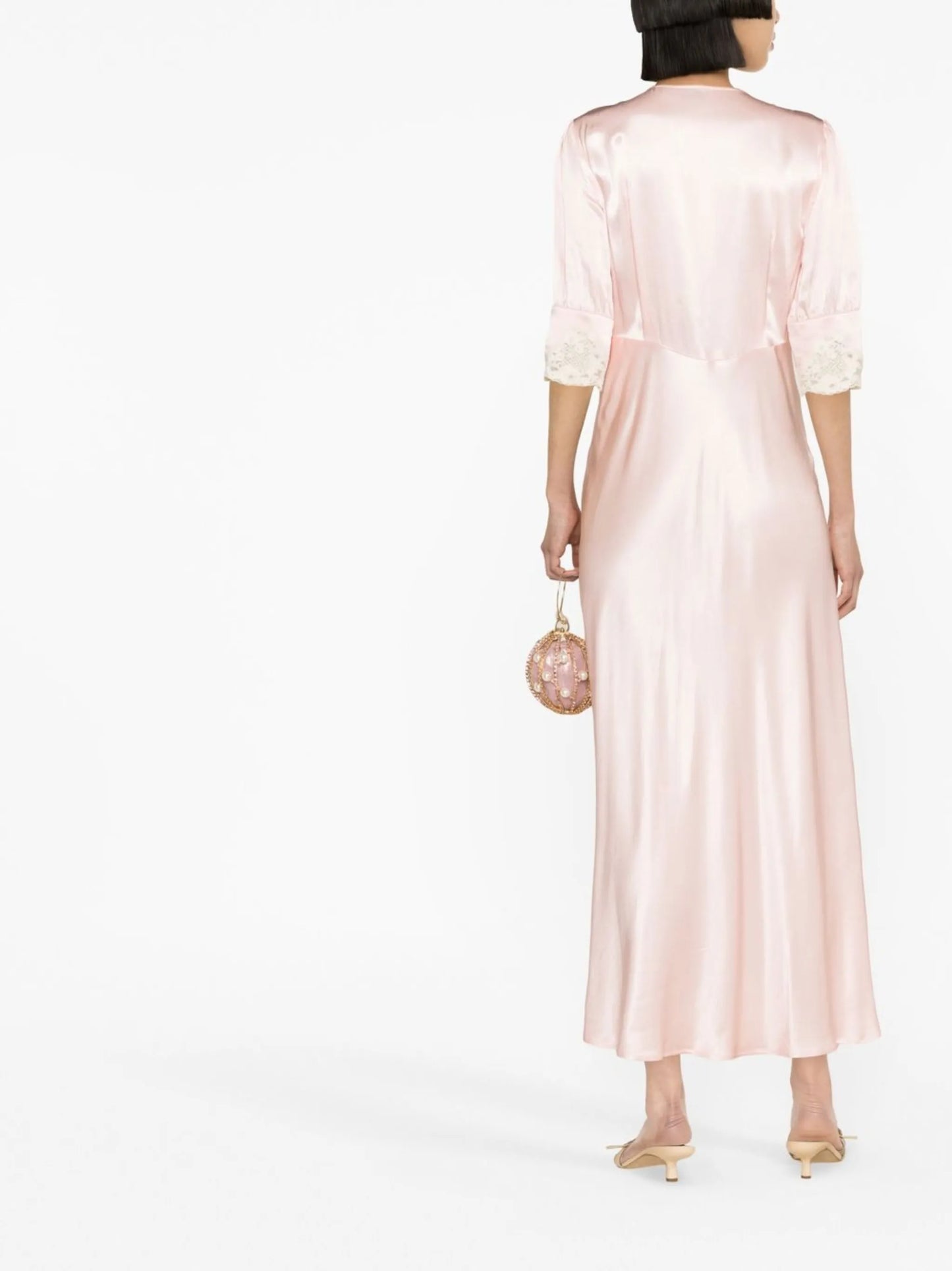 Simone lace-trimmed dress