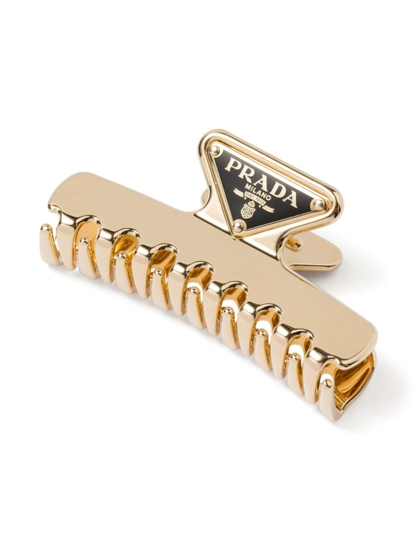 logo-detail hair clip
